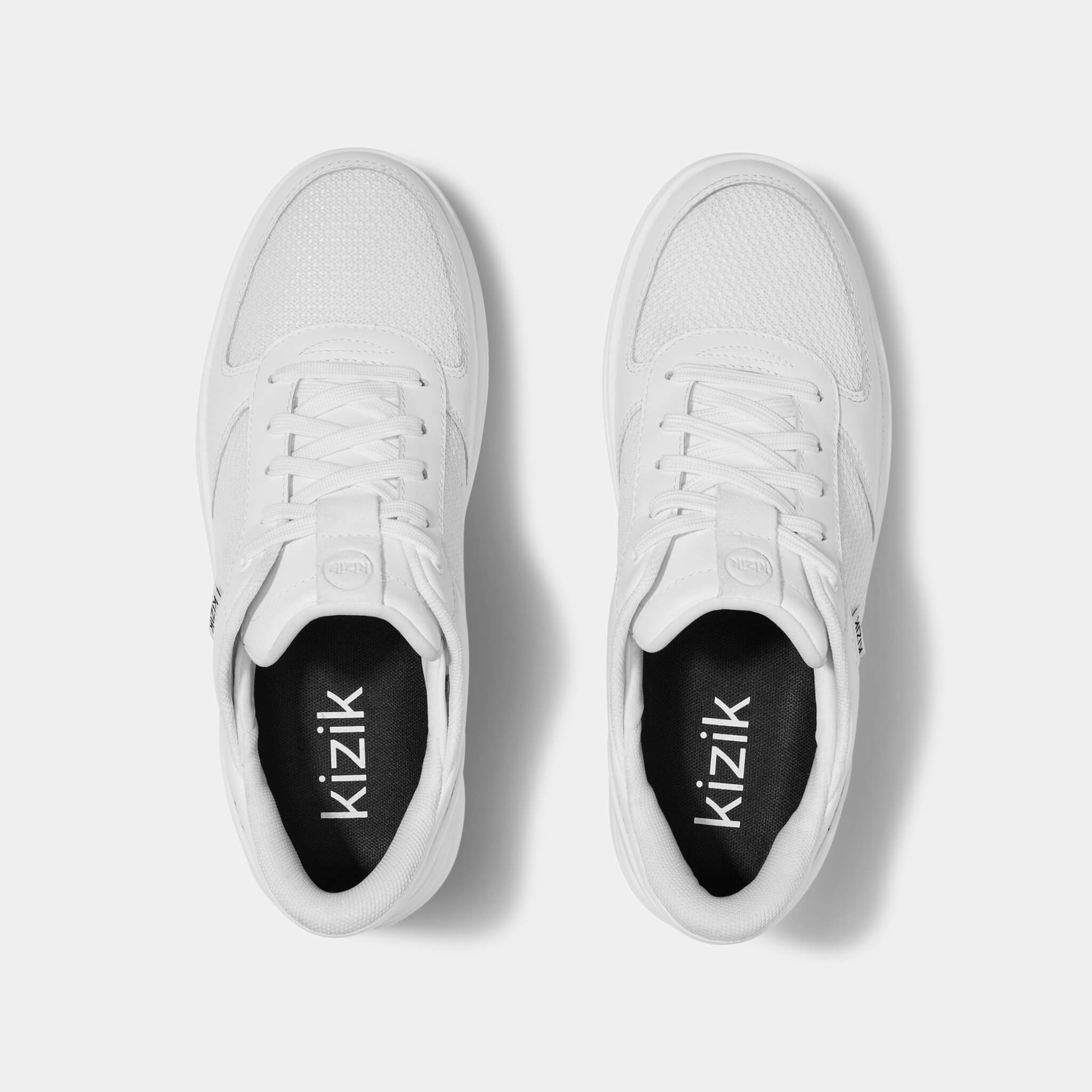 Women's Brisbane White Sneakers - Comfortable Casual Shoes for Walking, Running & Everyday Wear