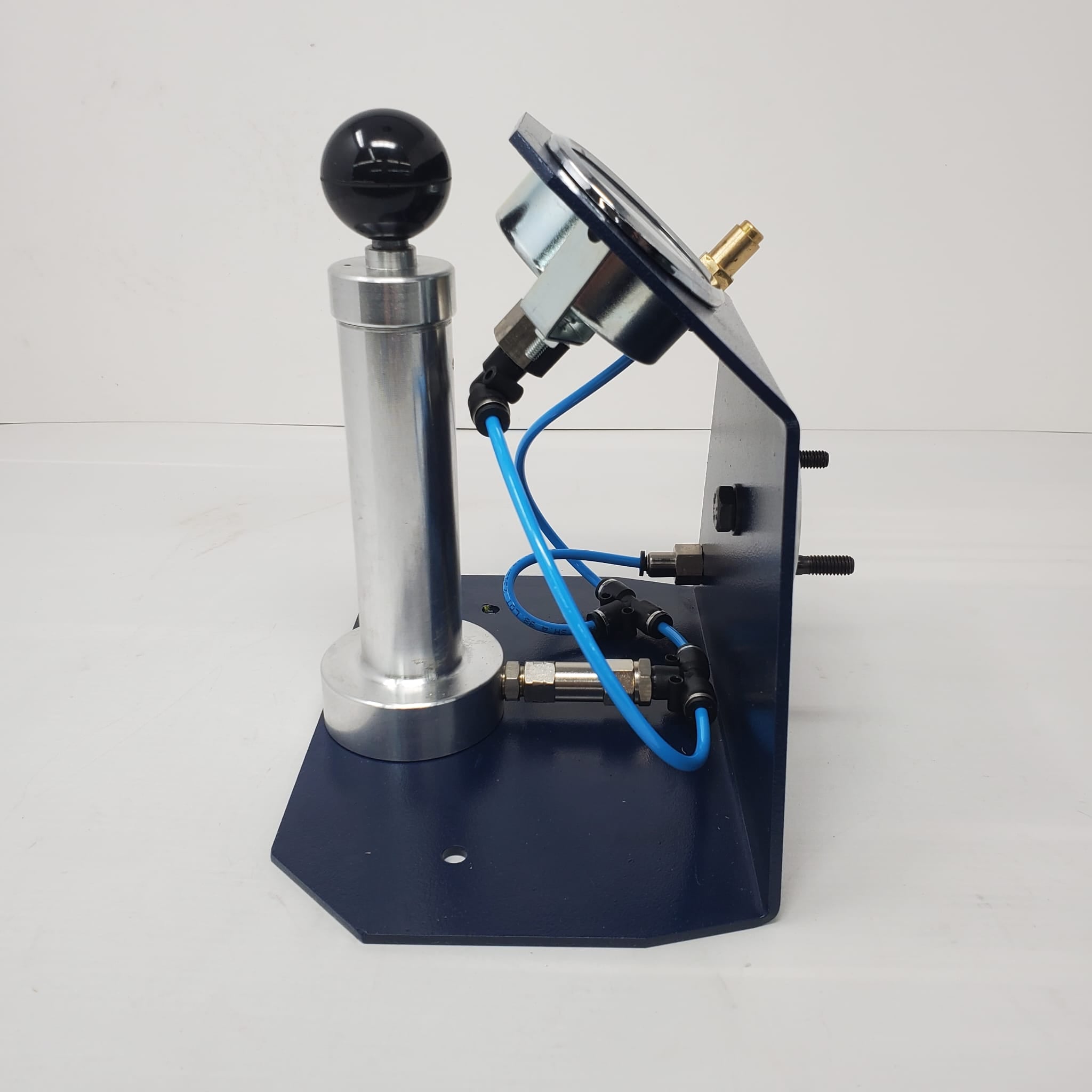 Professional Carb Control Check Pump - High Precision Fuel Pressure Tester for Automotive Diagnostics (Blue) - Perfect for Mechanics, DIY Enthusiasts & Car Maintenance
