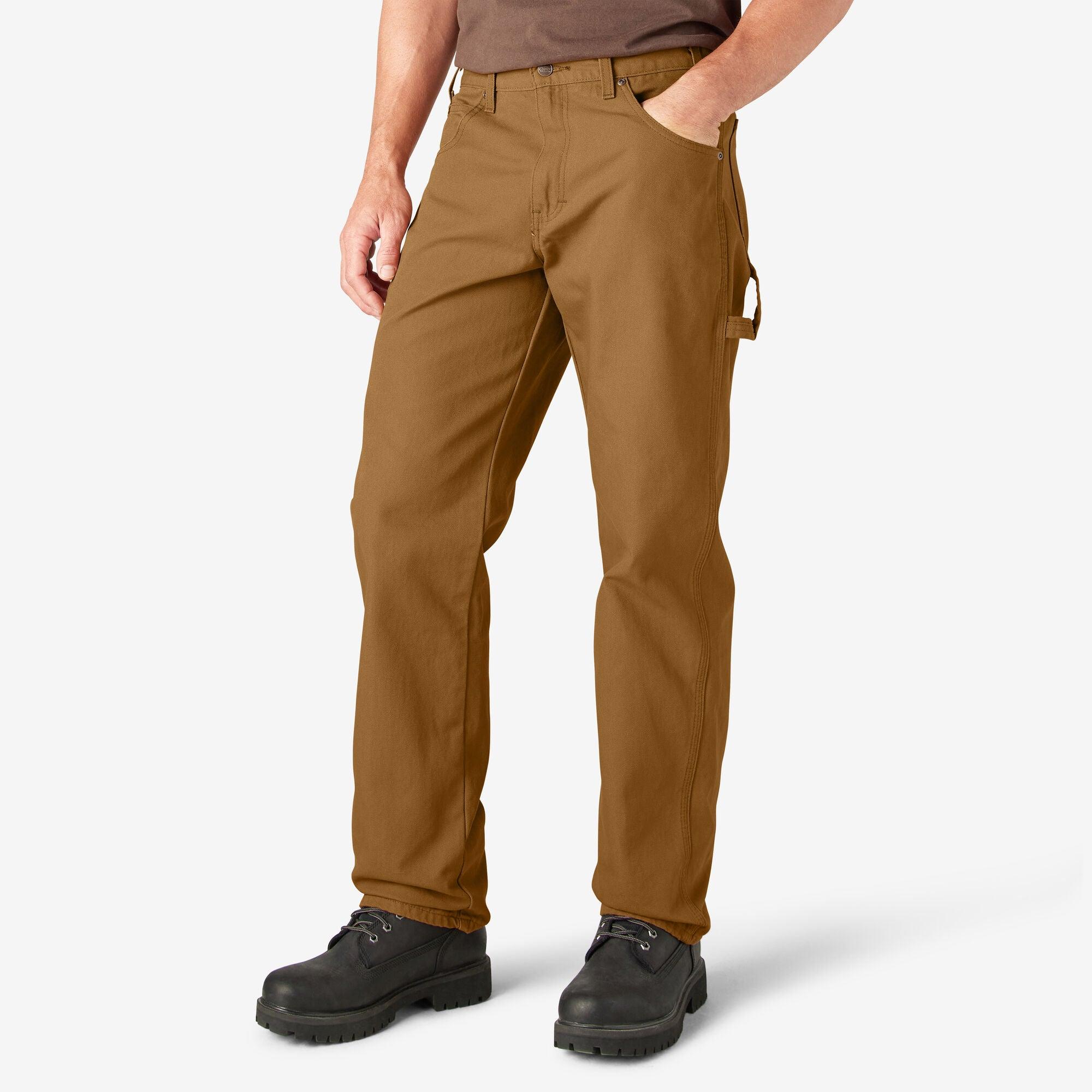 Relaxed Fit Heavyweight Duck Carpenter Pants for Men - Durable Workwear in Classic Brown | Perfect for Construction, Carpentry & Outdoor Jobs