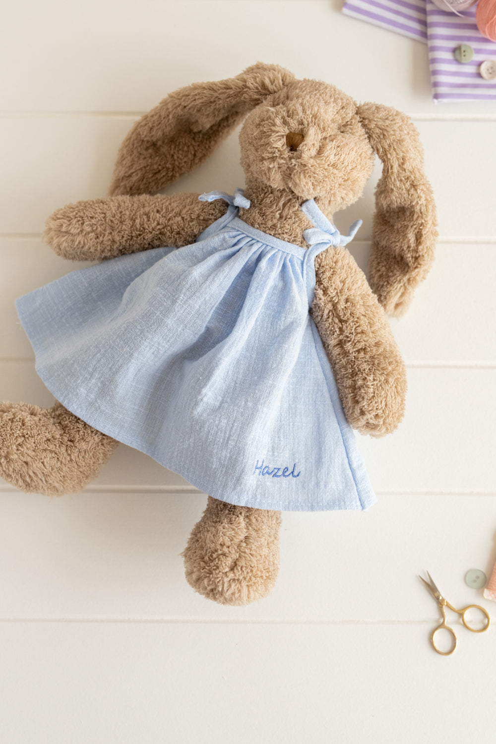 Personalized Baby Blue Dress for Girls - Perfect for Birthday Parties, Photo Shoots & Special Occasions