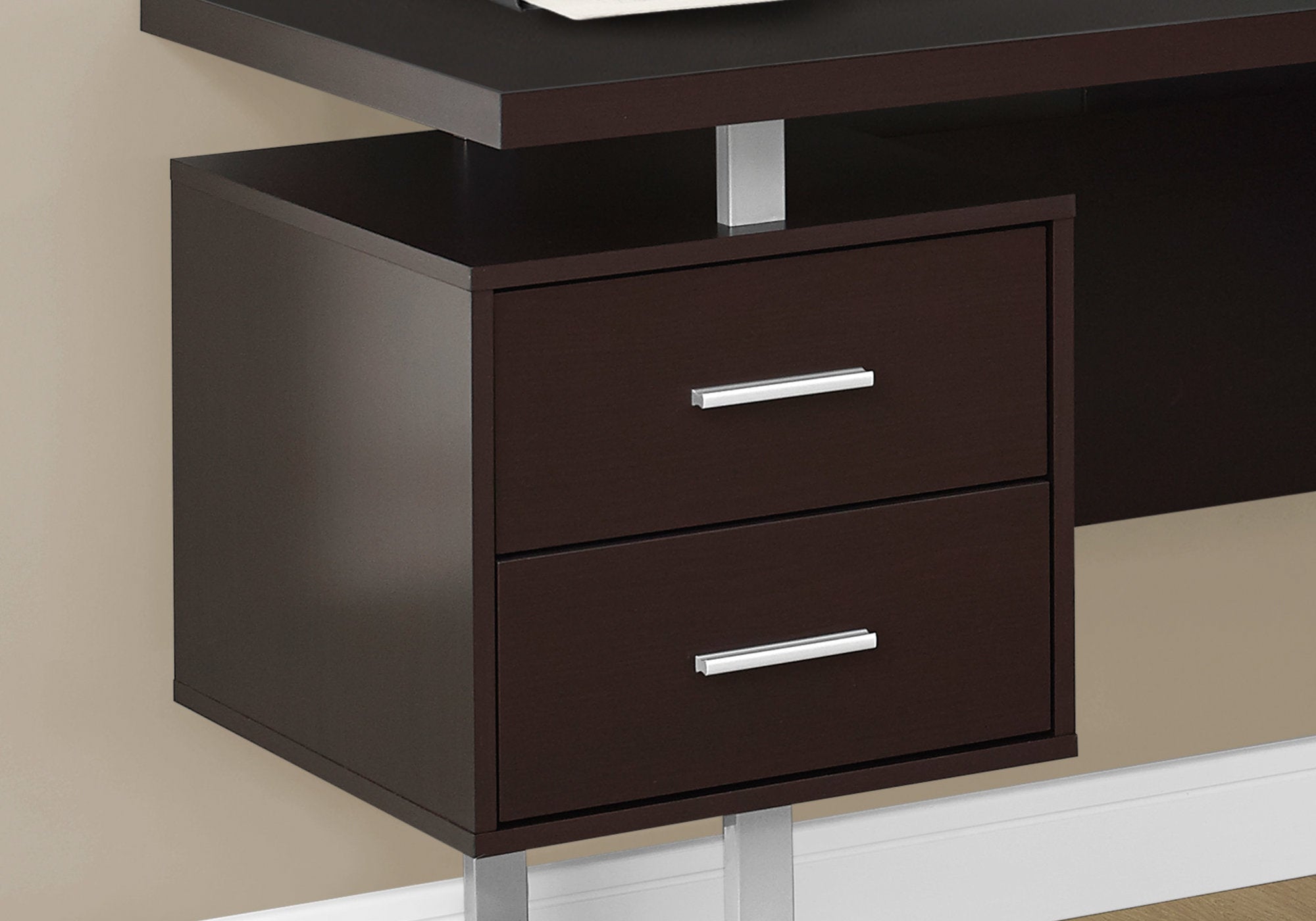 70L Office Series Espresso Left or Right Facing File Cabinet - Perfect for Home Office, Study Room & Workspace Organization