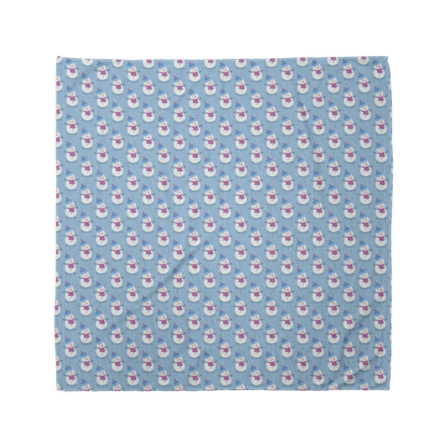 Ambesonne Winter Bandana - Christmas Scarf for Men & Women, Unisex Head Wrap & Neck Tie for Holiday Gifts, Outdoor Activities & Winter Fashion Accessories