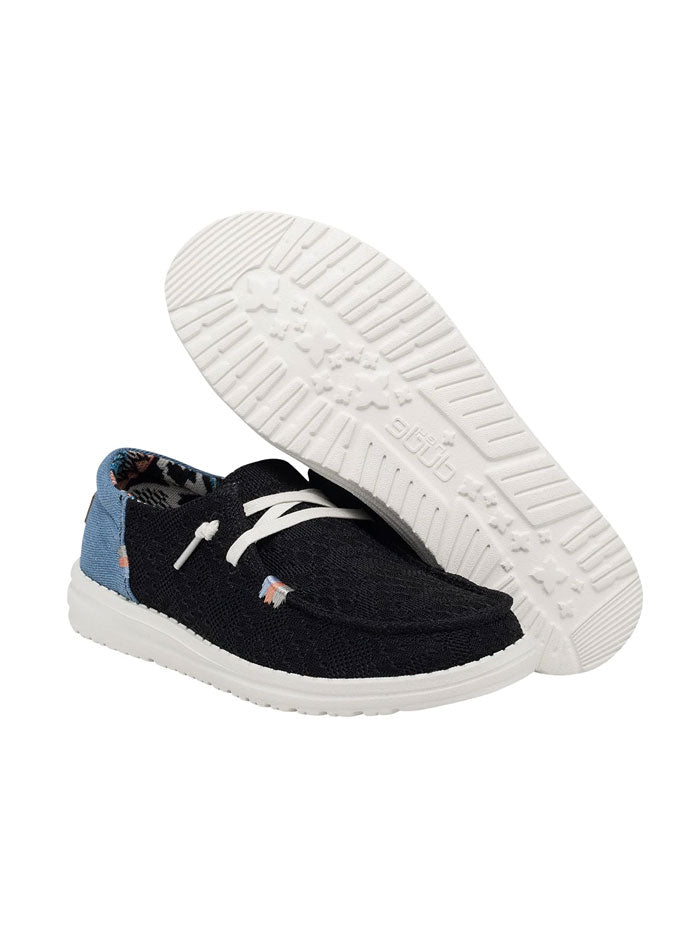 Hey Dude Women's Wendy Boho Comfortable Slip-On Shoes - Black Size 9 | Casual Walking, Travel & Everyday Wear