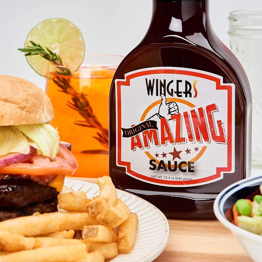 WINGERS Sweet & Spicy Wing Sauce Combo Pack (22.6 oz x2) - Mild Heat Grilling & Dipping Sauce for Chicken, Pork, Beef, Seafood | Perfect for BBQs, Game Nights & Family Gatherings
