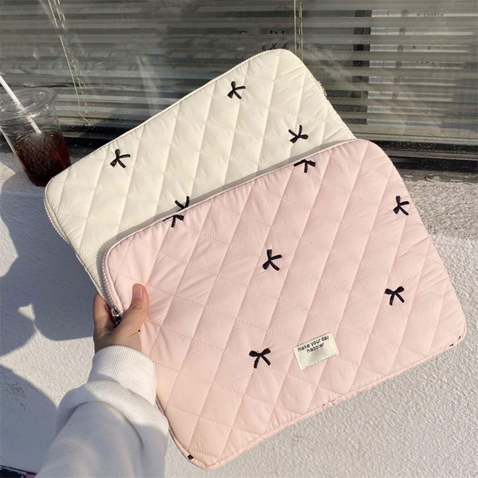 Durable Polyester Cotton Waterproof Shockproof Laptop Case - Fashionable Computer Carry Bag for Home, Office & Travel Storage | Perfect for Work, School & Daily Commute