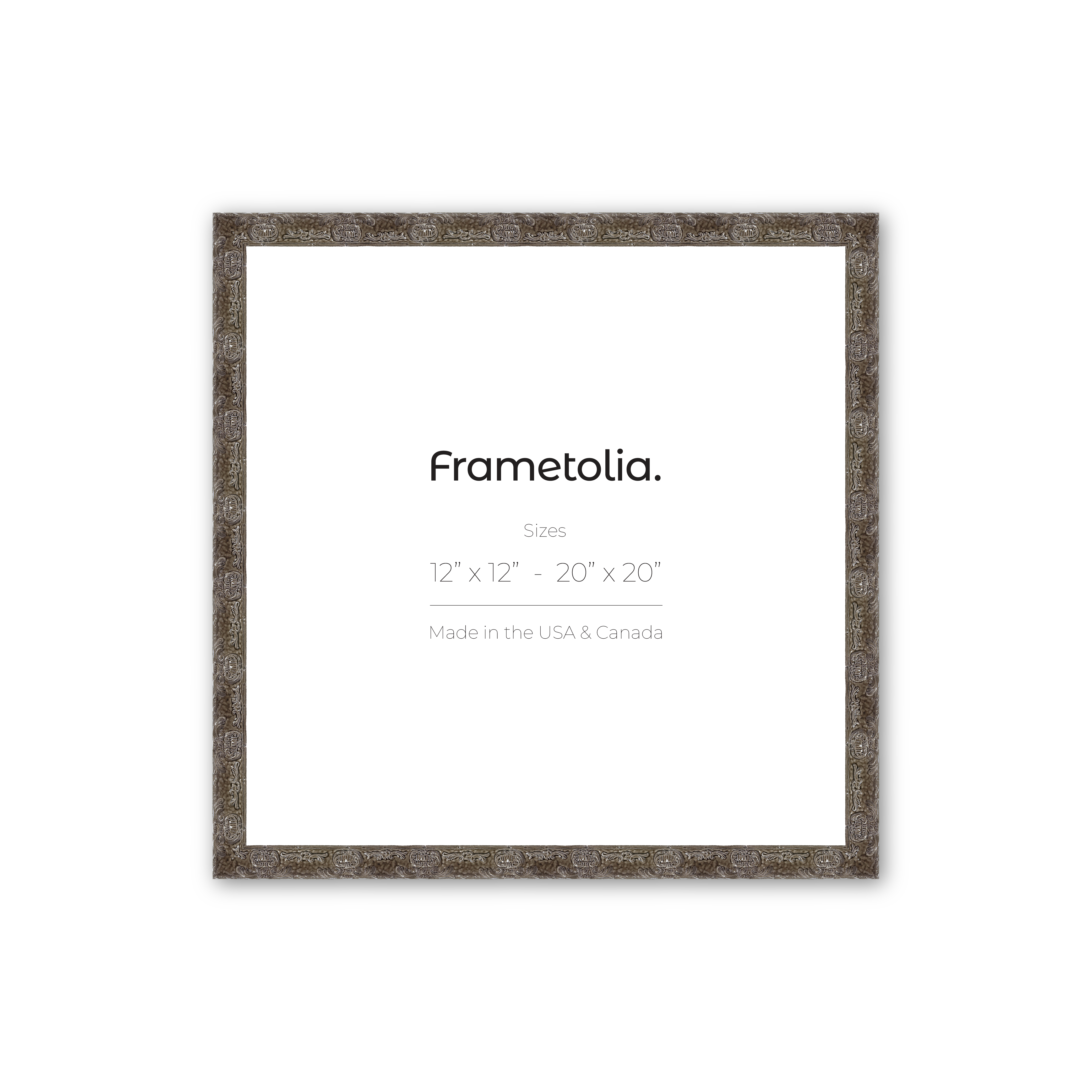 748052GF 16x16 Gallery Frame - Premium Picture Frame for Wall Art, Photos & Posters - Perfect for Living Room, Bedroom & Office Decor