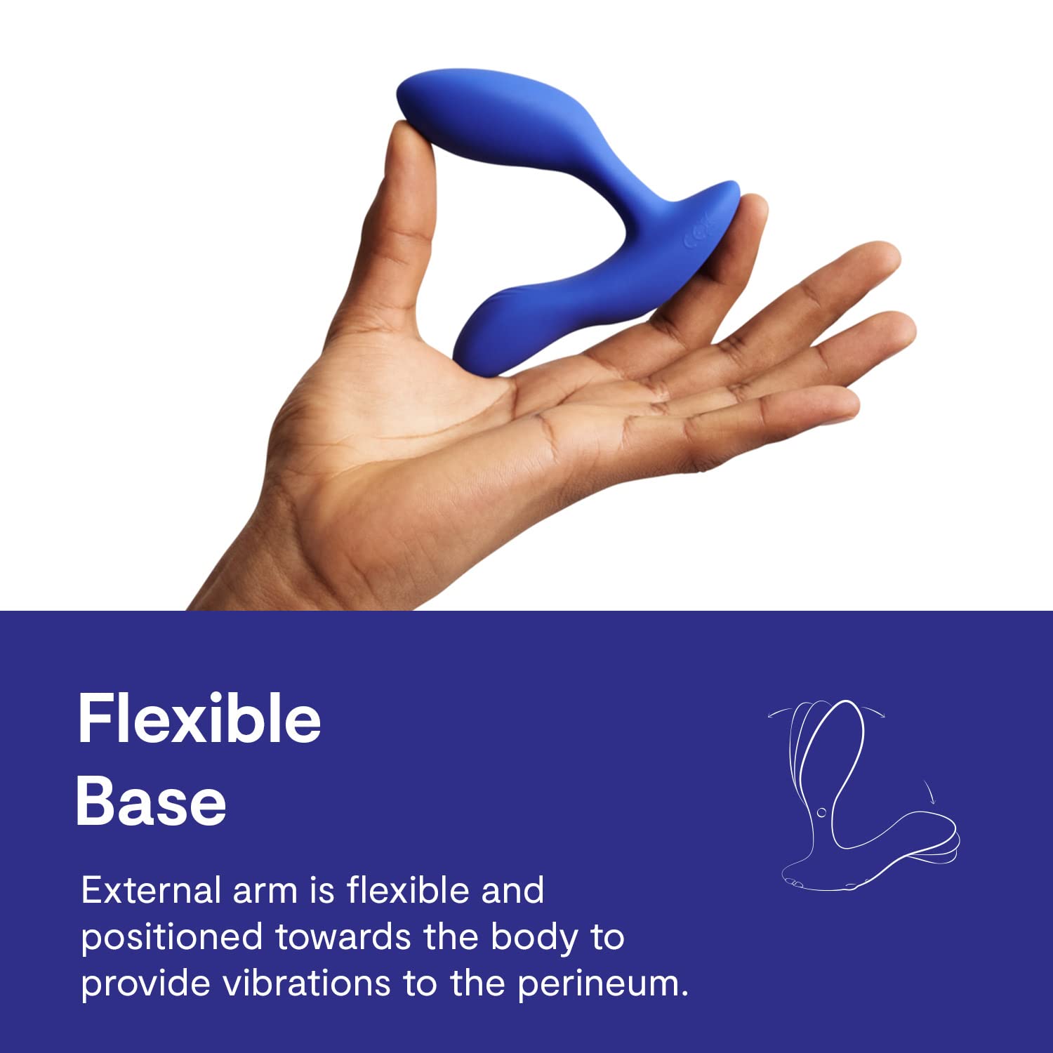 We-Vibe Vector+ Bluetooth Prostate Massager & Vibrating Butt Plug | Remote Control Anal Vibrator with 10 Vibration Modes | Waterproof Silicone Sex Toy for Men & Couples | Long Distance App Control | Perfect for Solo Play & Partnered Intimacy | Blue