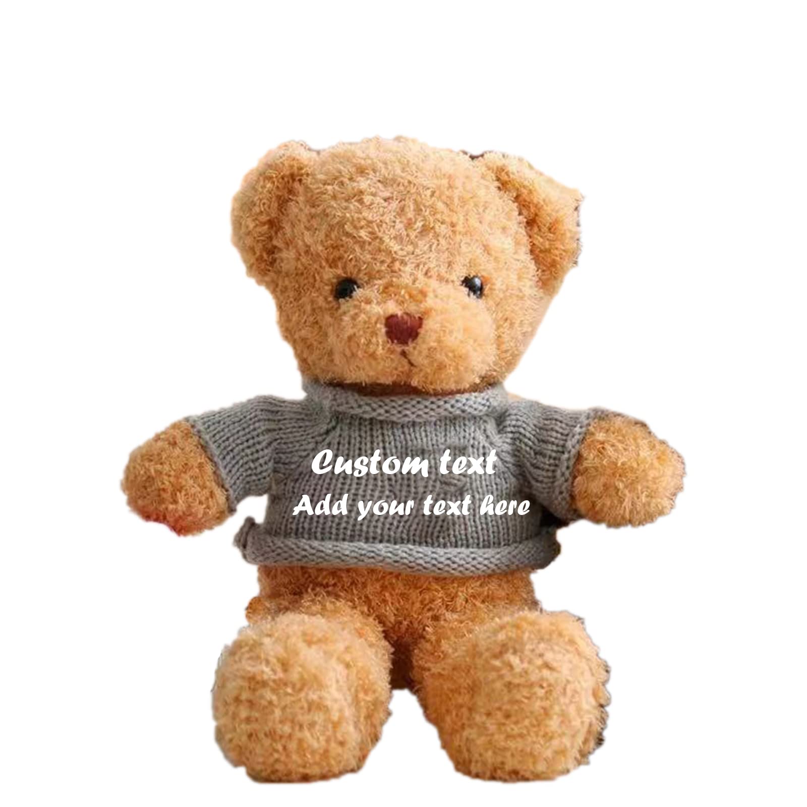 Custom Personalized Teddy Bear Stuffed Animal with Engraved Text - Unique Anniversary, Valentine's Day & Birthday Gift for Women & Men - Perfect as 'I'm Sorry' Present for Him/Her (20 inch) - Great for Romantic Surprises, Nursery Decor & Special Occasions