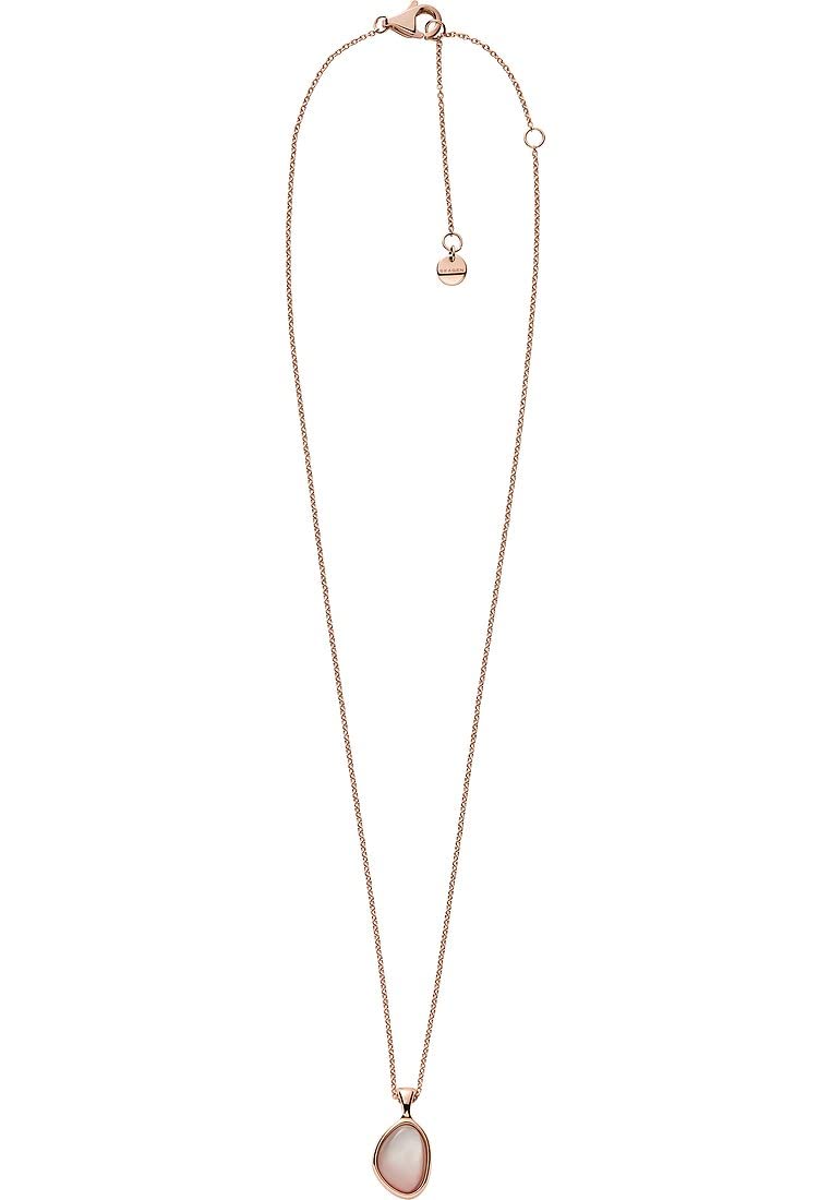 Skagen Agnethe Women's Rose Gold Stainless Steel Necklace - Adjustable 40/43/47 cm Chain - Elegant Jewelry Gift for Her | Perfect for Date Nights, Weddings & Special Occasions