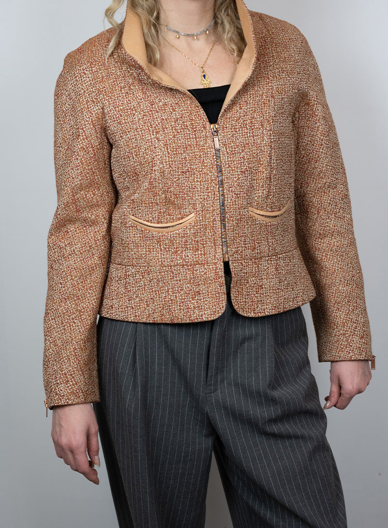 Chanel Pink Bouclé Wool Jacket Size 40 - Elegant & Timeless Women's Blazer for Office, Parties & Special Occasions