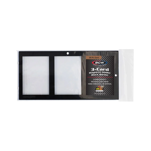 BCW 35 PT Magnetic Card Holder - 3 Pack Premium Trading Card Protectors for Collectors - Perfect for Sports Cards, Gaming Cards & Collectible Storage