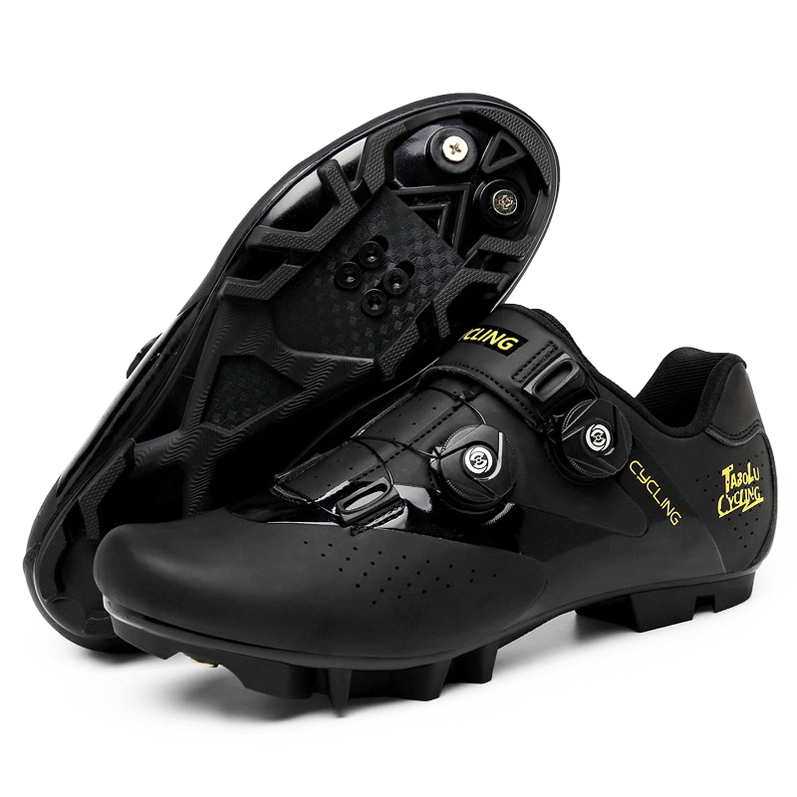 ZXXY Professional Mountain & Road Bike Shoes for Men & Women - Breathable, Non-Slip Cycling Shoes with 3 Interchangeable Sole Options (Including 44 Mountain Soles) - Ideal for Mountain Biking, Road Cycling & Indoor Training