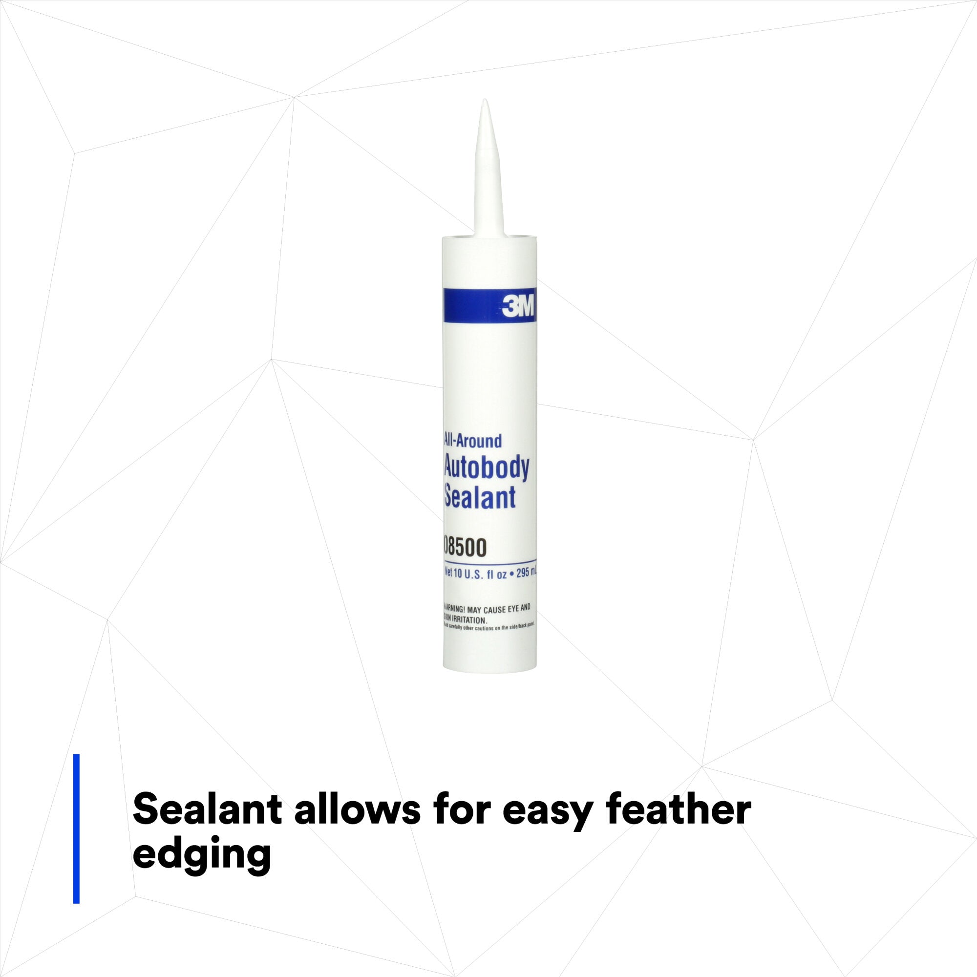 3M All Around Autobody Sealant 08500 - 1/10 Gallon Cartridge for Car Body Repair, Leak Sealing & Rust Protection - Perfect for DIY Auto Body Work & Professional Automotive Repairs