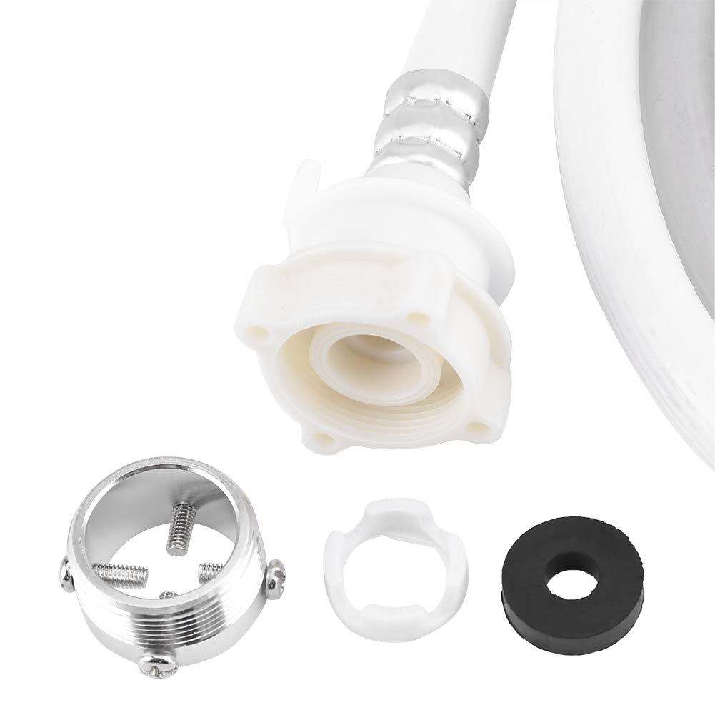 Washing Machine Water Inlet Hose - White Long Length Washer Pipe Connector for Laundry Appliances | Perfect for Front Load & Top Load Washing Machines