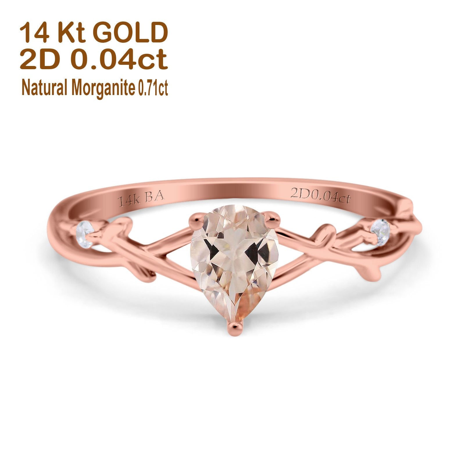 Rose Gold Natural Morganite