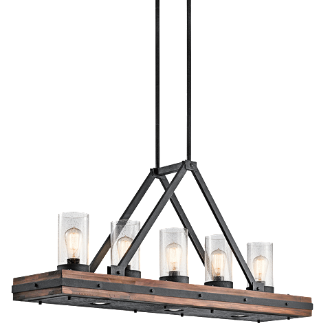 Colerne Linear Chandelier - Modern LED Pendant Light Fixture for Dining Room, Kitchen Island & Living Room Lighting | Dimmable Hanging Light with Adjustable Length