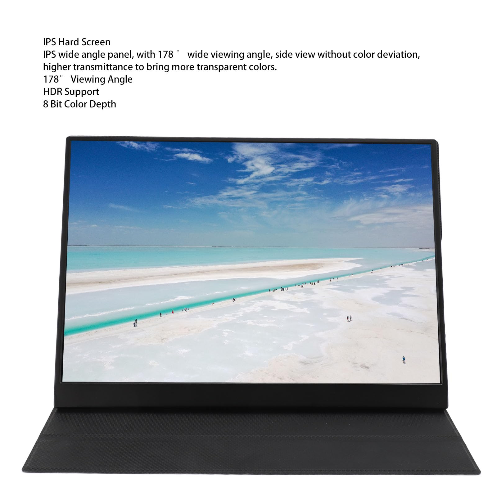 Jectse 14 Inch 2K FHD Portable Monitor with USB C HDMI, 3:2 IPS Gaming Display with Cover & Speakers for Laptop, PC, Phone - Ideal for Work, Gaming, and Travel