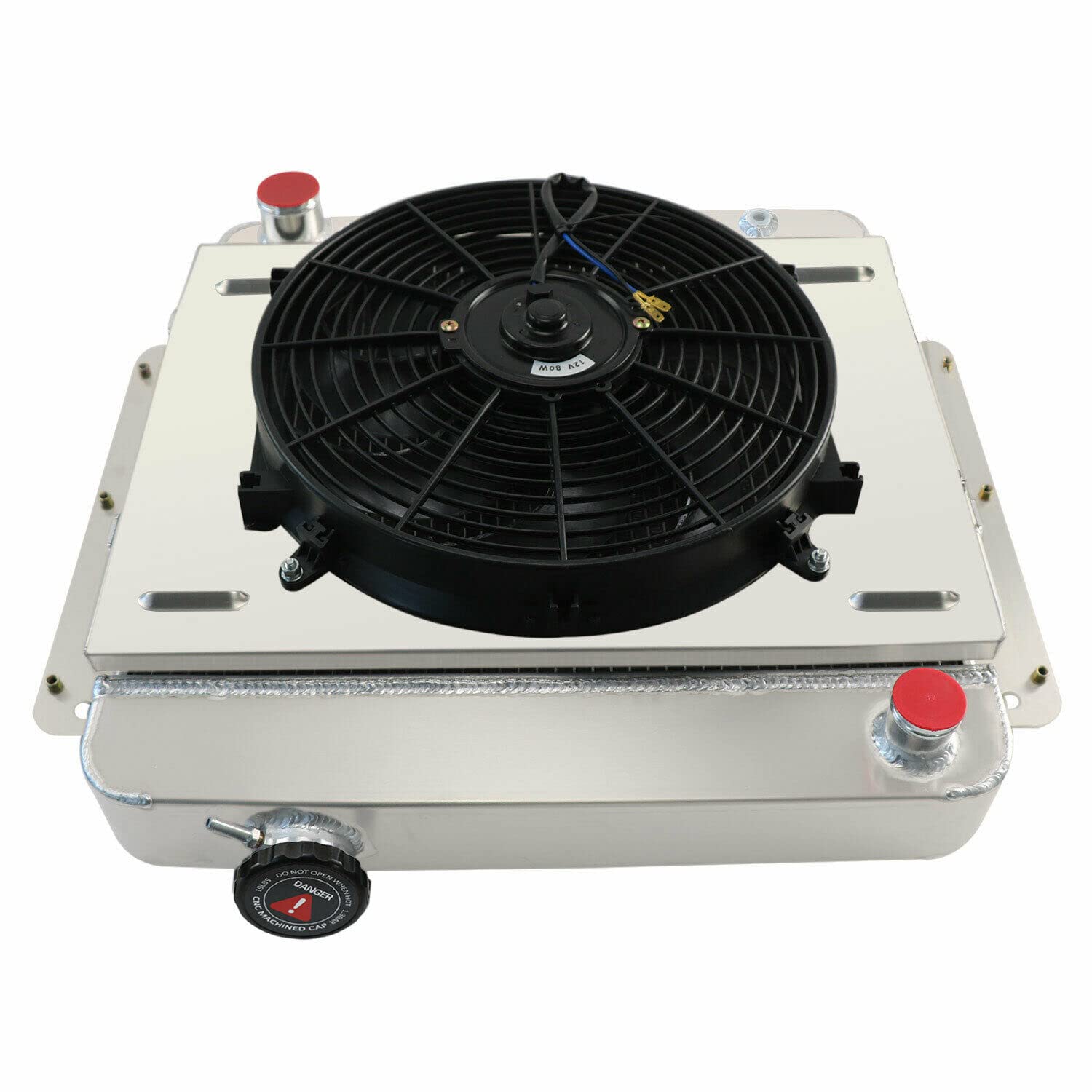 AlloyWorks 3-Row Aluminum Radiator Fan Shroud Kit for 1962-1967 Chevy Nova II - Fits Inline 6 Cylinder & V8 Conversion - High-Performance Cooling for Classic Car Restoration & Hot Rod Upgrades