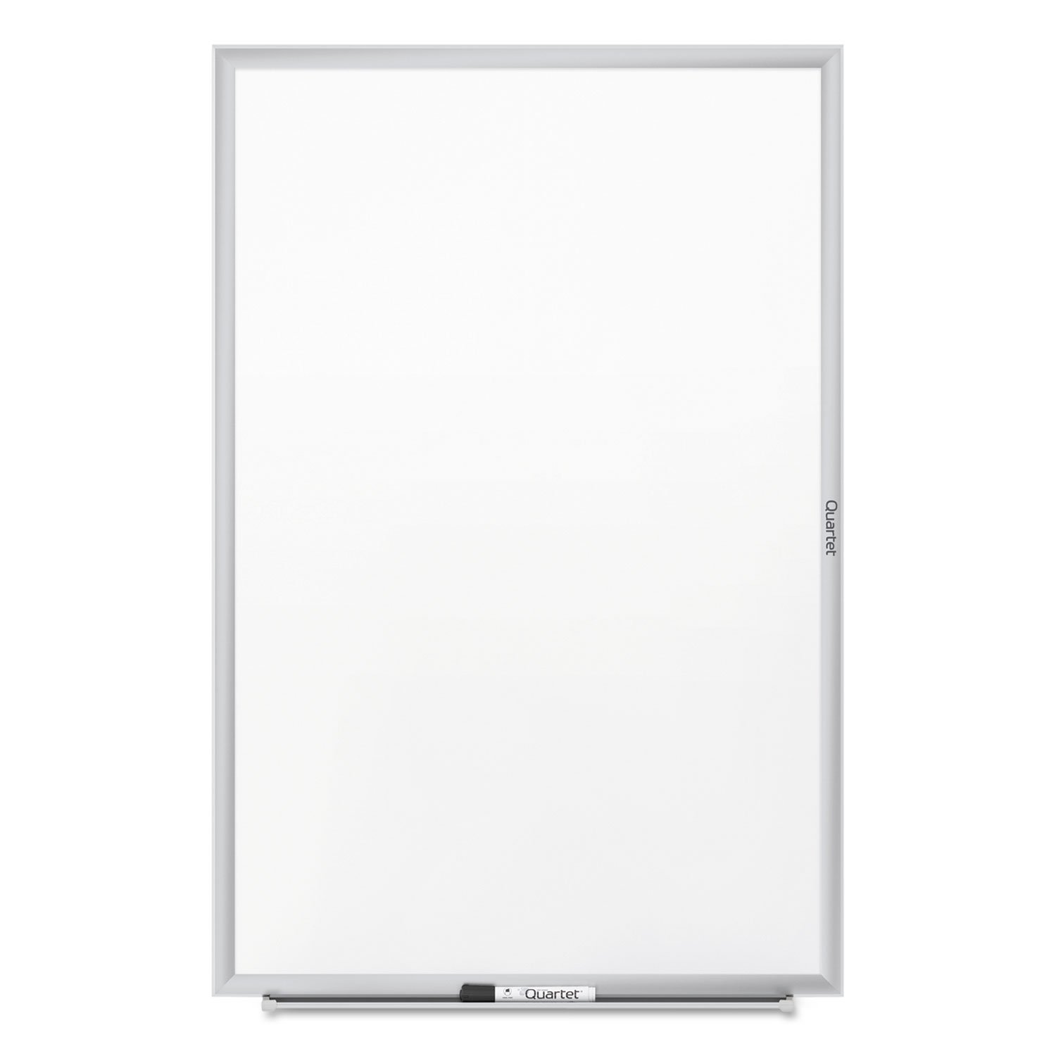 Quartet 4' x 3' Non-Magnetic Dry Erase Whiteboard with Silver Aluminum Frame - Perfect for Office Meetings, Classroom Teaching & Home Organization (Model S534)