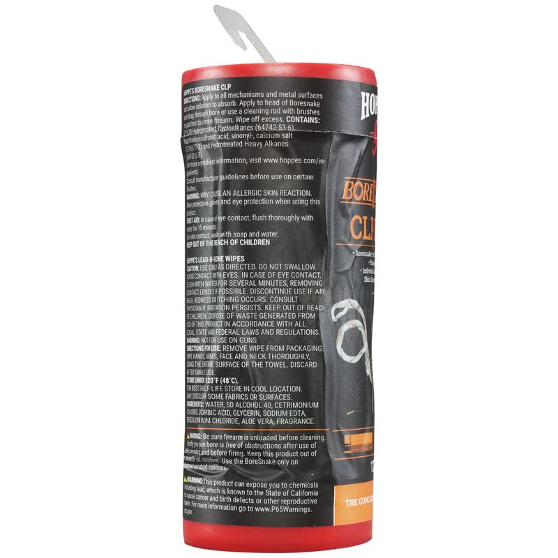 Hoppes 12 Gauge Shotgun Cleaning Kit with Gun Snake - for Home & Range Maintenance
