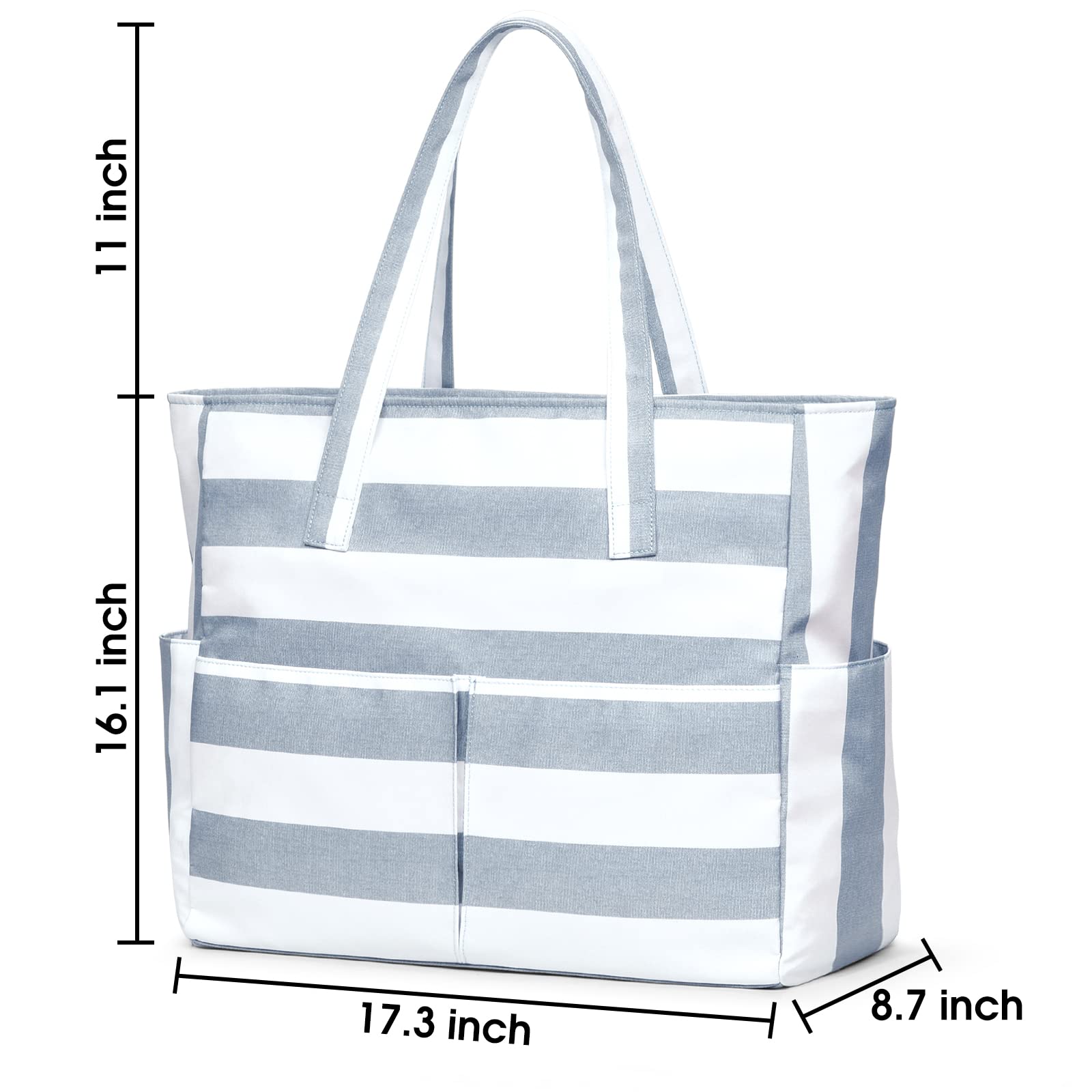 **Oscaurt Large Waterproof Beach Tote Bag for Women - Sandproof Swim Pool Bag with Zipper, Travel & Vacation Essentials - Perfect for Beach Trips, Poolside Lounging & Summer Getaways**
