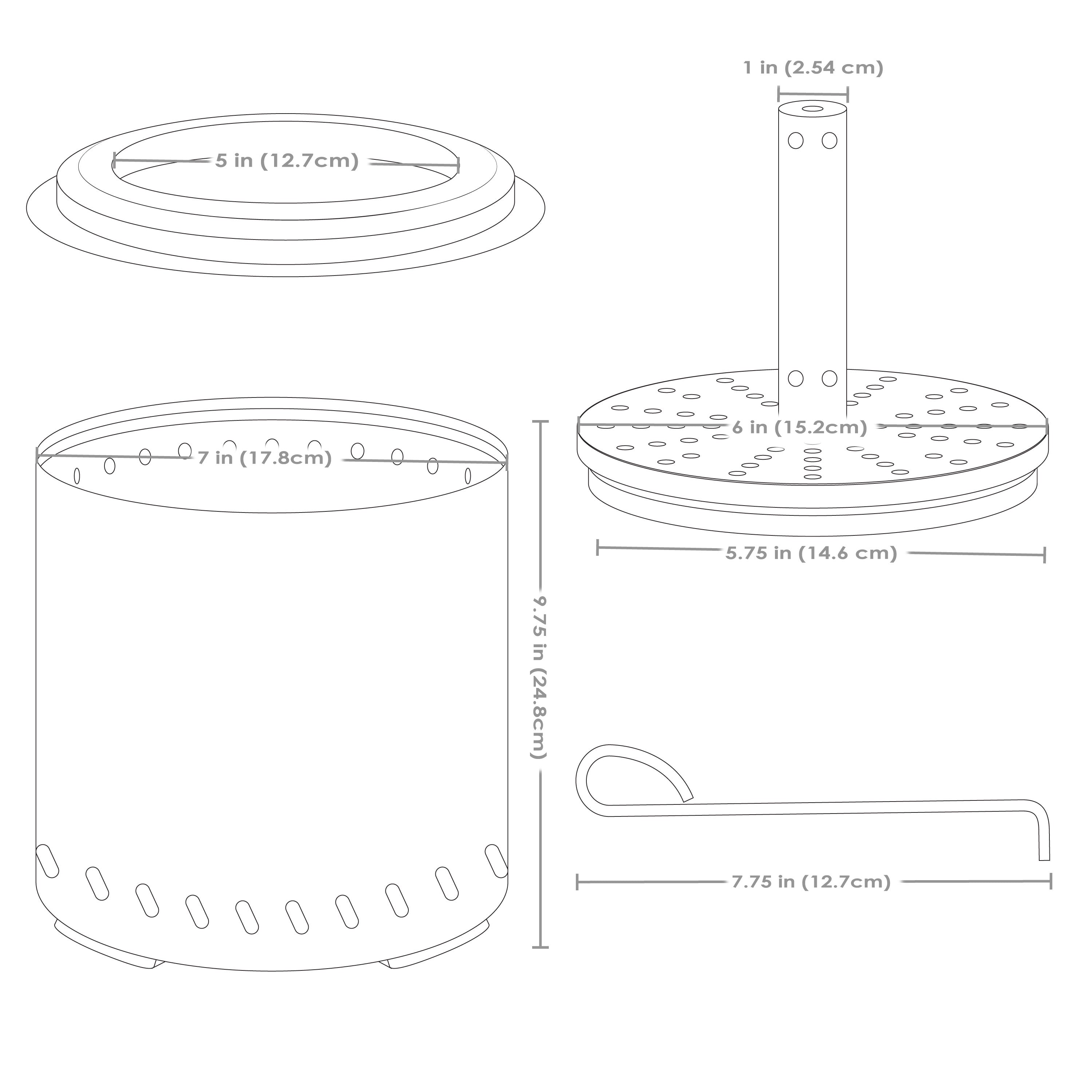 Sunnydaze Smokeless Fire Pit Tabletop - Triple Burn Design for Outdoor Patio, Deck, Camping & Backyard Gatherings