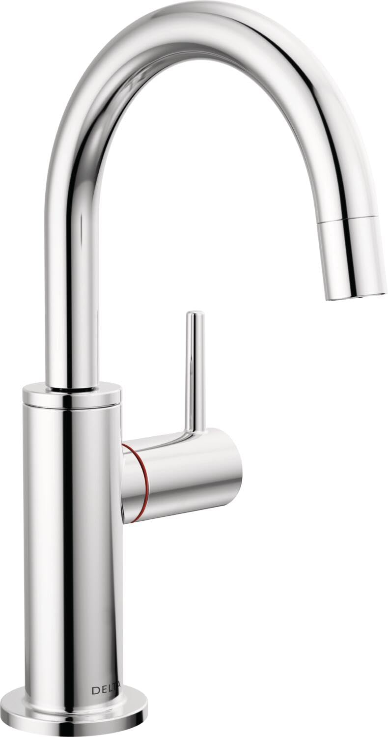 Delta 1930LF-H Chrome Instant Hot Water Dispenser Faucet - Tankless Hot Water Tap for Kitchen Sink, Coffee & Tea Making - (Tank and Filter Not Included)