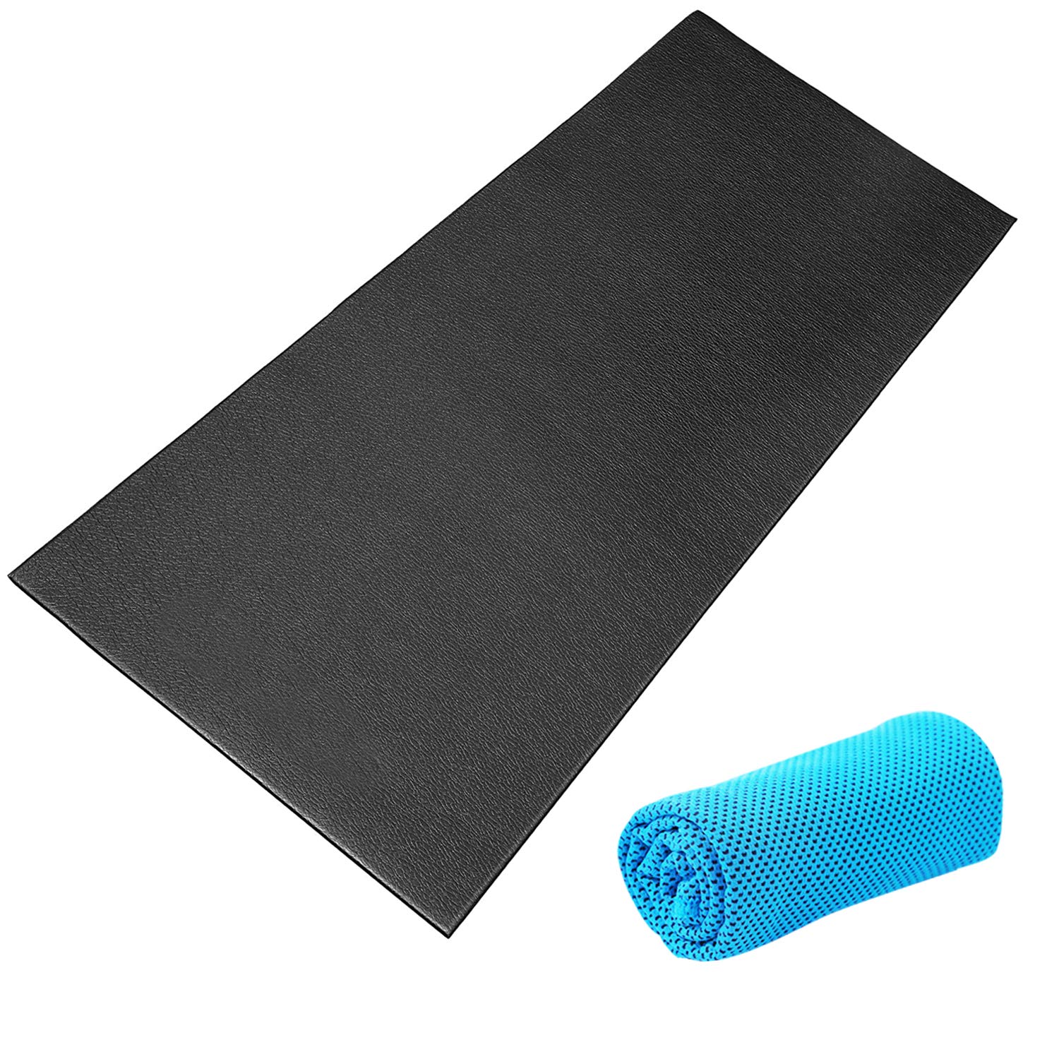 Premium Bike Mat for Exercise Bikes - Non-Slip Indoor Cycling Floor Mat for Peloton, Home Gyms & Trainers - Protects Carpets & Hardwood Floors (Ideal for Spinning, Cardio Workouts & Home Fitness)