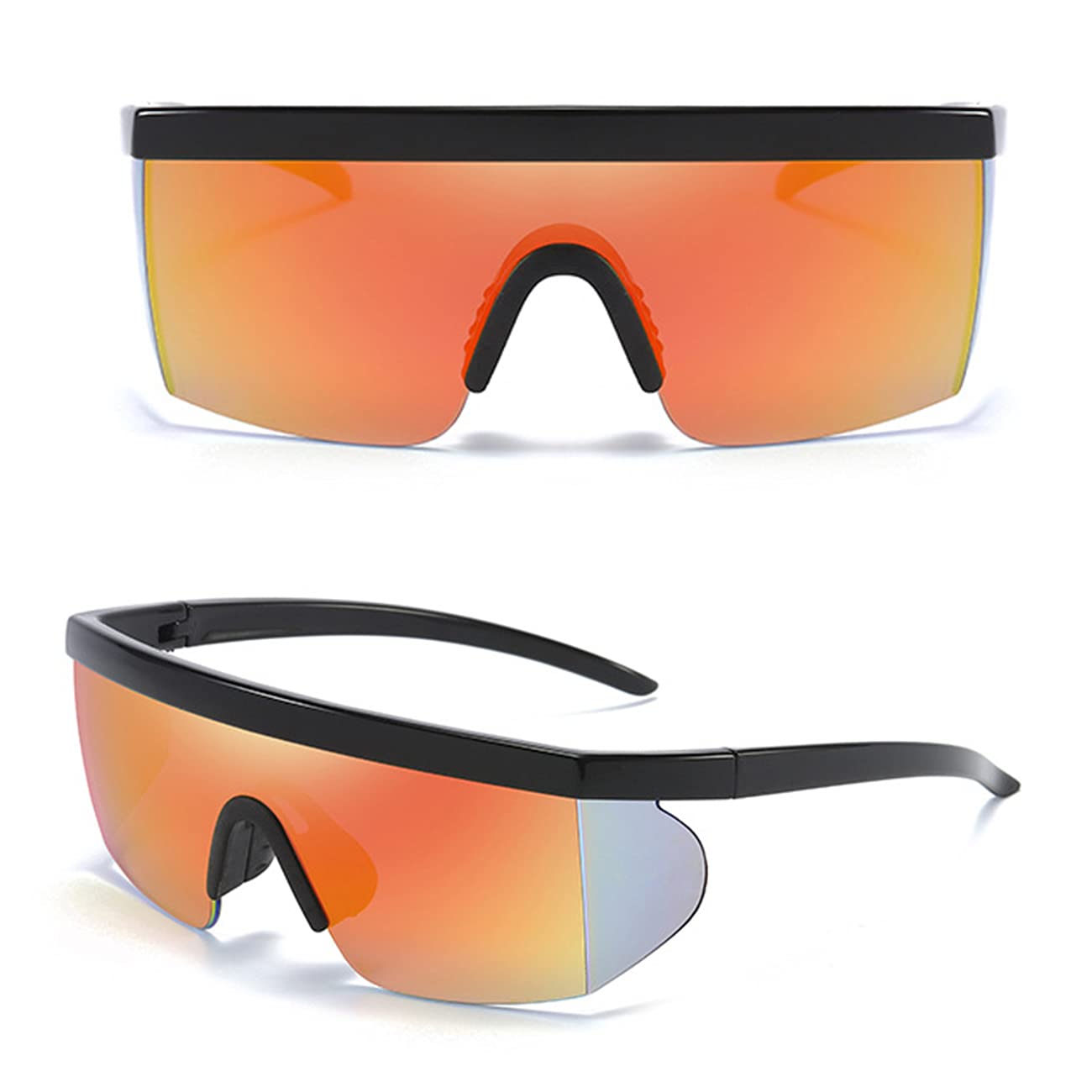 MARIDA UV400 Protection Sports Sunglasses for Men & Women - Polarized Oversized Lenses, Durable Adjustable Frame - Perfect for Running, Cycling & Outdoor Activities