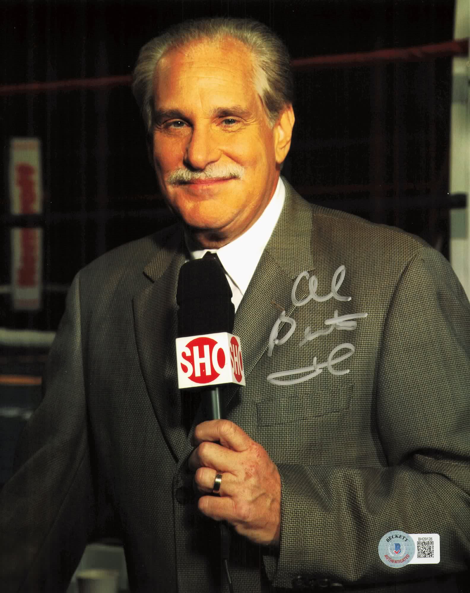 Al Bernstein Autographed 8x10 Photo - Legendary Boxing Announcer - Beckett BAS Certified (QR #BH29128) - Perfect for Sports Memorabilia Collections & Boxing Fan Gifts