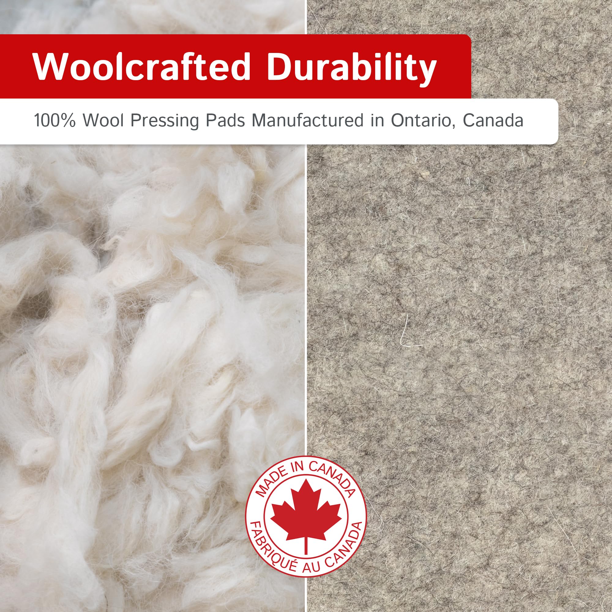 Premium New Zealand Wool Ironing Mat - Double-Sided Heat Resistant Pressing Pad for Quilting & Sewing | Portable Iron Station for Crafters, Tailors & DIY Projects | Perfect for Home Studios, Workshops & Travel Use