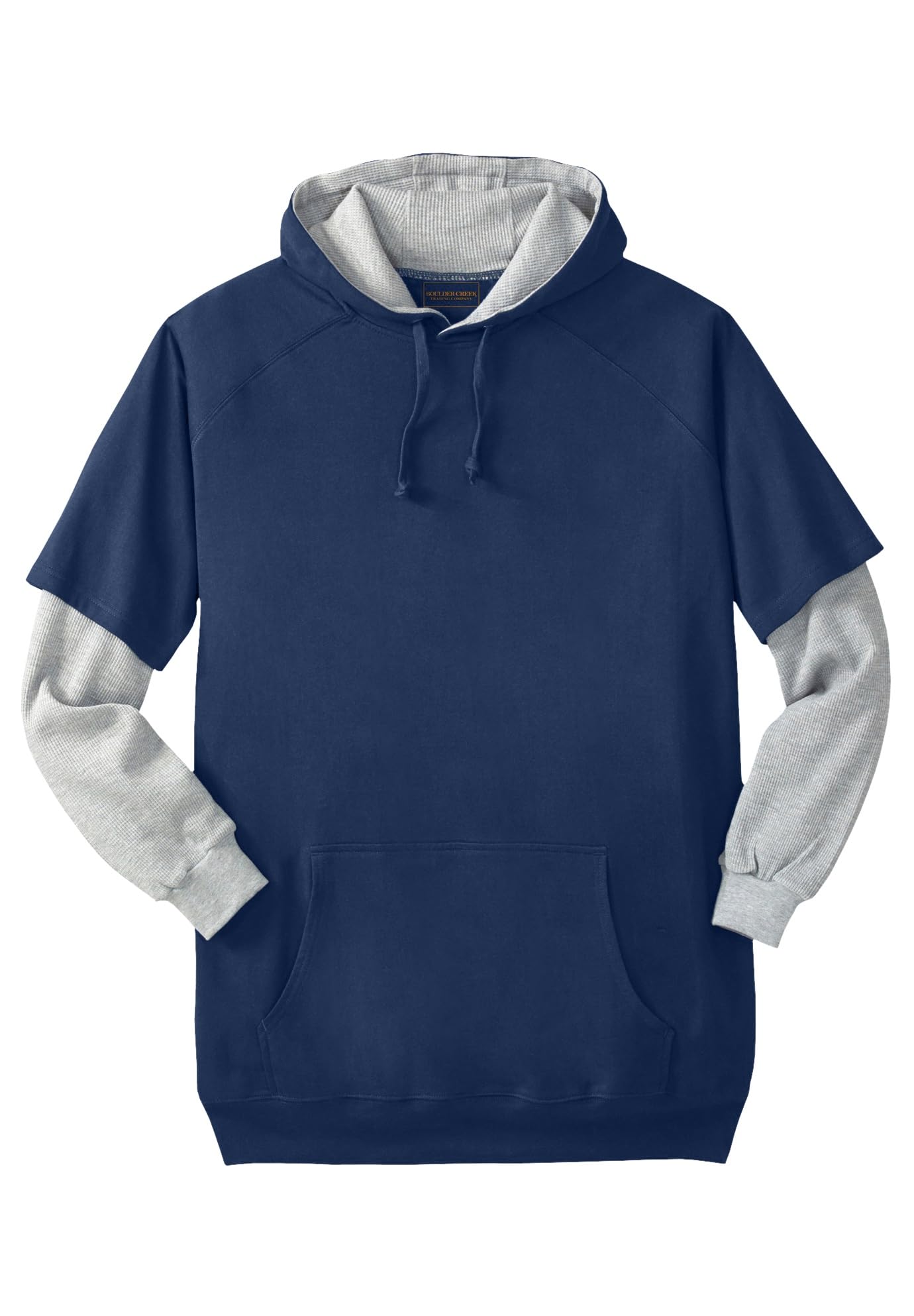 KingSize Men's Big & Tall Thermal-Lined Hoodie - Boulder Creek Layered Look for Winter Warmth | Perfect for Outdoor Activities & Casual Wear