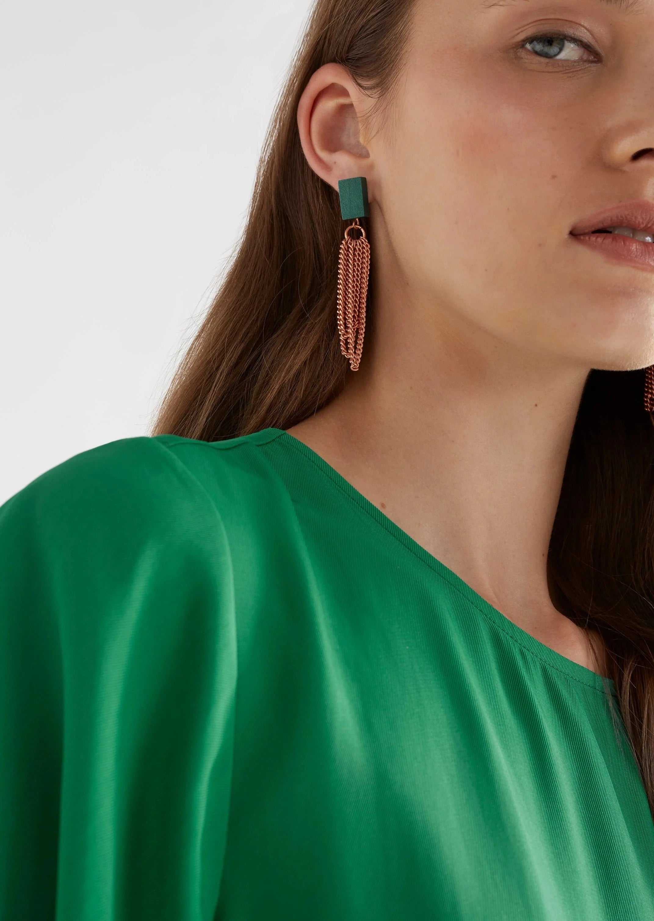 ELK Olavi Drop Earrings for Women - Elegant Dangle Earrings for Party, Wedding & Everyday Wear - Sterling Silver or Gold Plated Hoop Earrings
