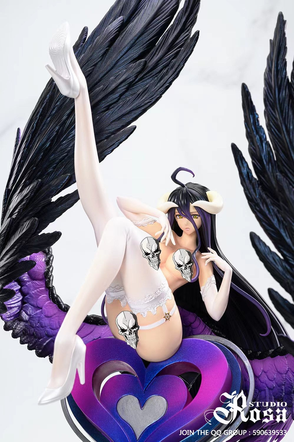 Rosa Studio Albedo Cosplay Costume - Overlord Anime Character Outfit for Halloween, Conventions & Cosplay Events