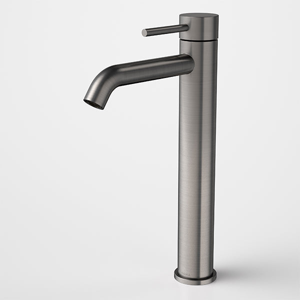 Caroma Liano II Lead-Free Bathroom Faucet - Wall Mounted Basin Mixer Tap in Gunmetal Finish for Modern Bathroom & Powder Room Renovations