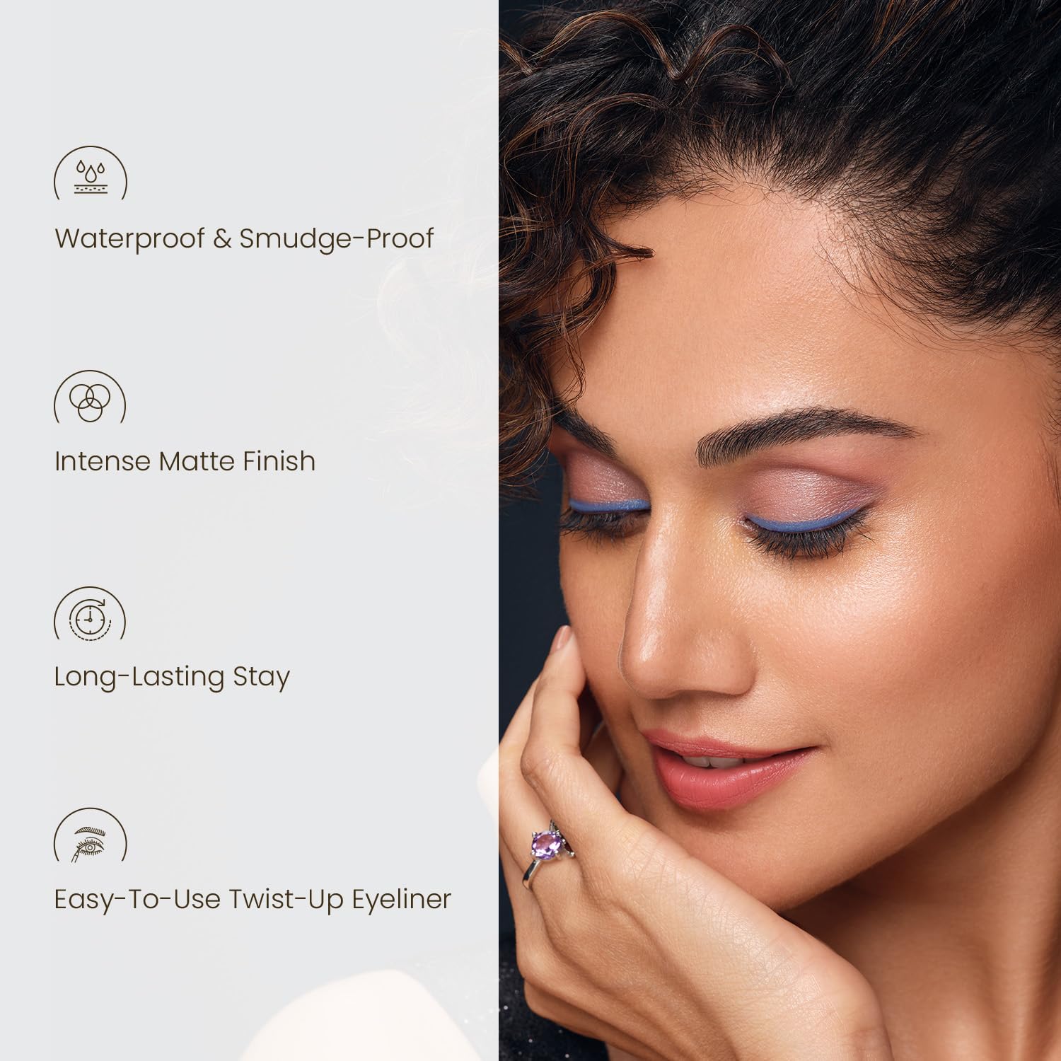 SWISS BEAUTY Color Me Happy Matte Pencil Eyeliner - Long Lasting Waterproof Eyeliner in Wine (SB-950-12) 1.0g | Perfect for Smoky Eyes & Everyday Makeup Looks