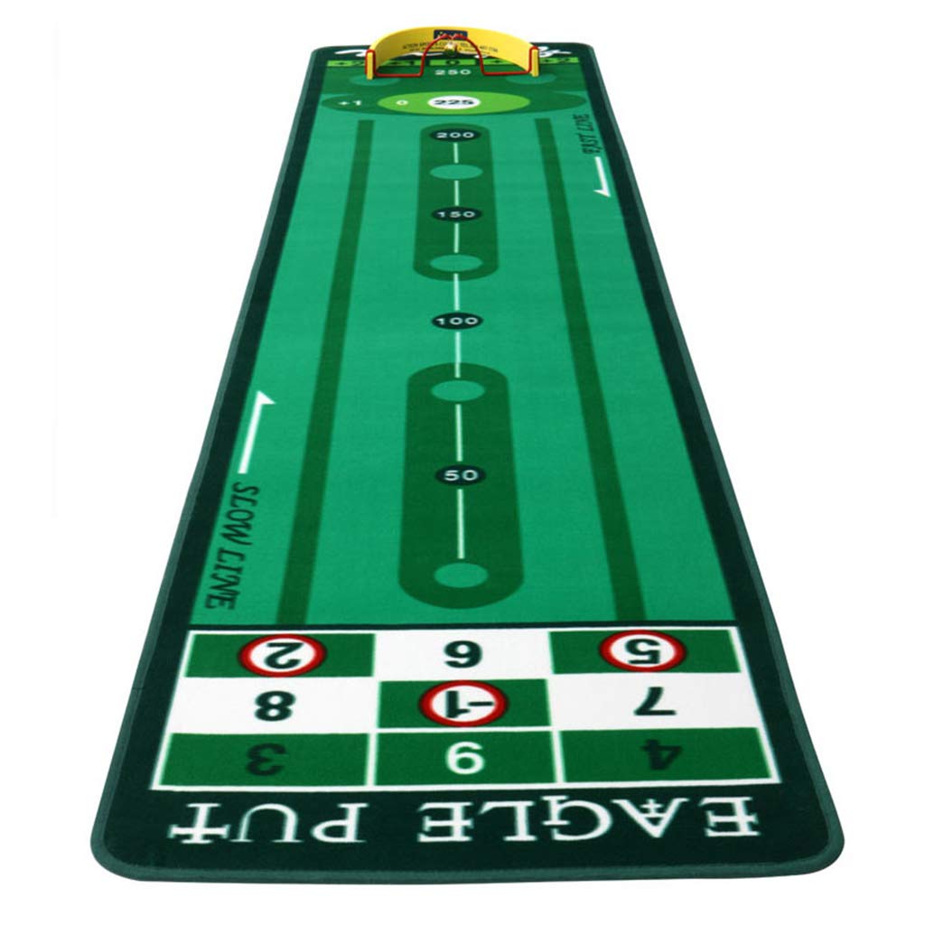 Premium Indoor Golf Putting Mat - WMQ Velvet Practice Blanket for Home & Office, Mini Putter Training Aid with Simulated Course - Perfect for Golf Enthusiasts, Home Entertainment & Office Relaxation