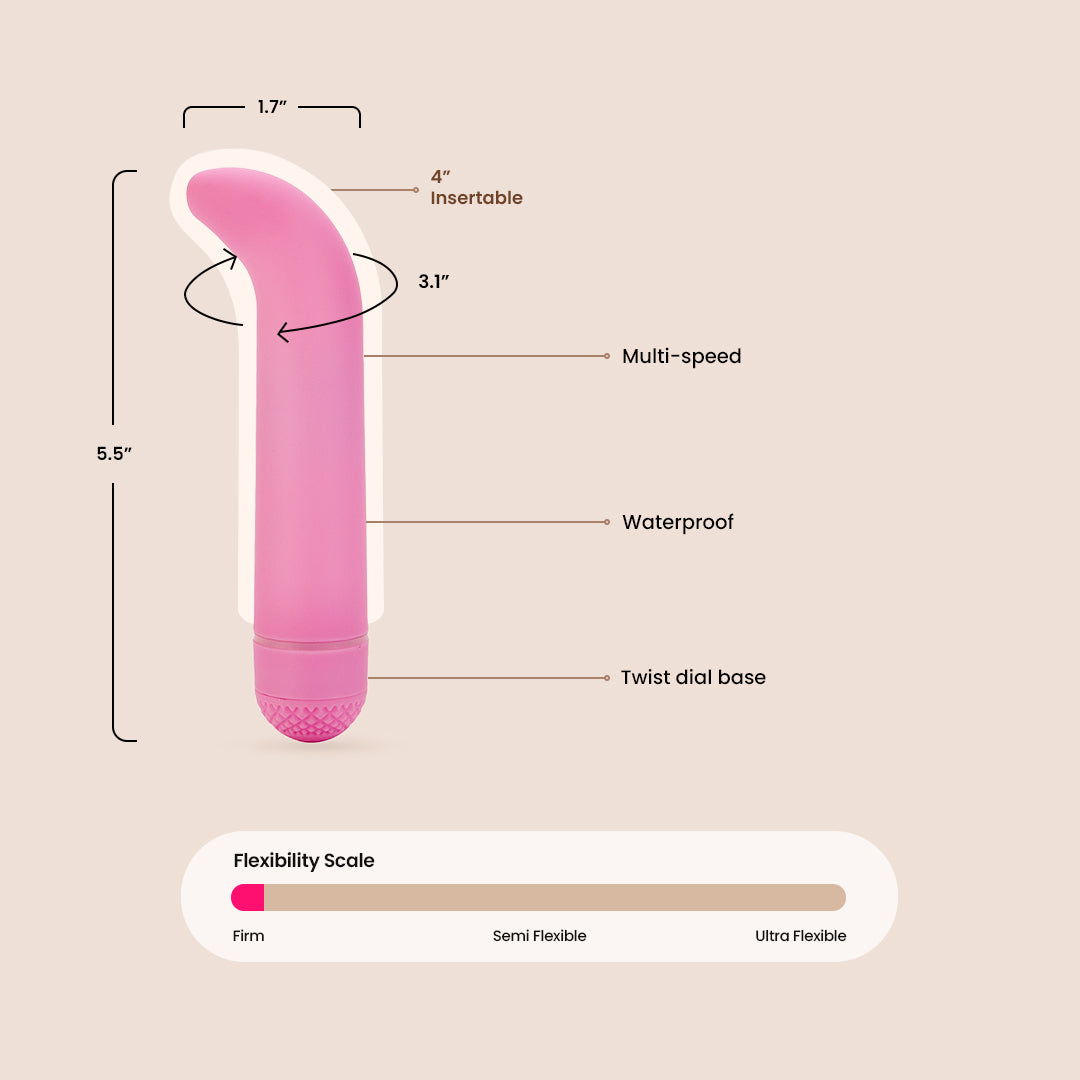 First Time® Mini G - Compact & Discreet Personal Massager for Women - Perfect for Travel, Stress Relief & Sensual Relaxation at Home