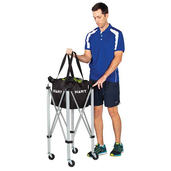 HART Tennis Ball Cart - Portable Tennis Ball Holder & Carrier for Practice, Training, and Coaching | Perfect for Tennis Courts, Backyards, and Sports Clubs
