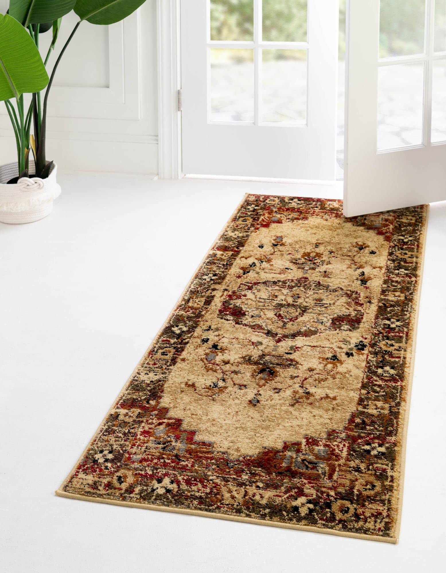 Unique Loom Saturn Collection Area Rug - Modern Geometric Runner (2'2