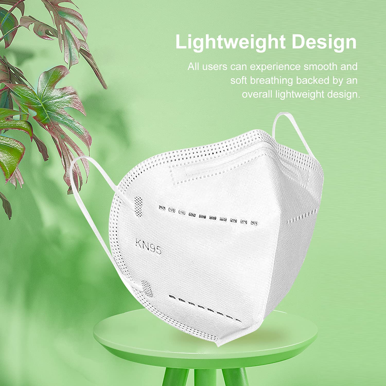 20 Pack White 5-Layer Protective Face Masks - Breathable Cup Dust Safety Masks for Men & Women - Essential PPE for Healthcare Workers, Construction & Daily Commuting
