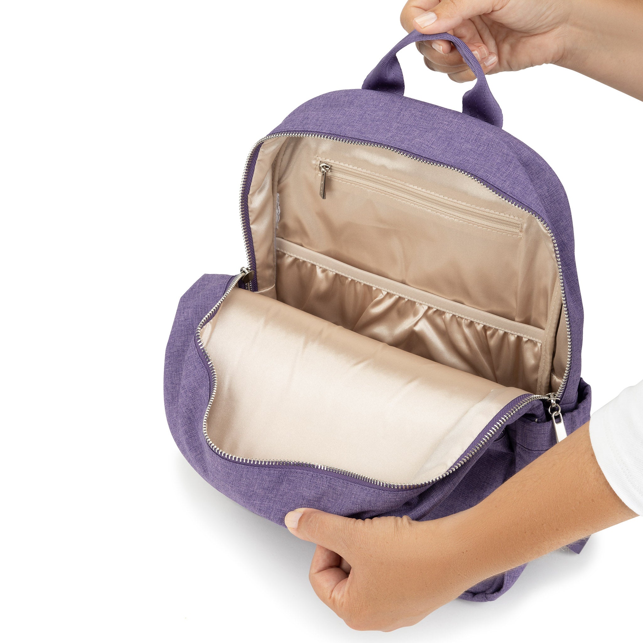 Ju Ju Be Chromatics Raspberry Jam & Grape Crush Collection - Stylish Diaper Bag & Tote for Moms, Perfect for Travel, Work & Everyday Use