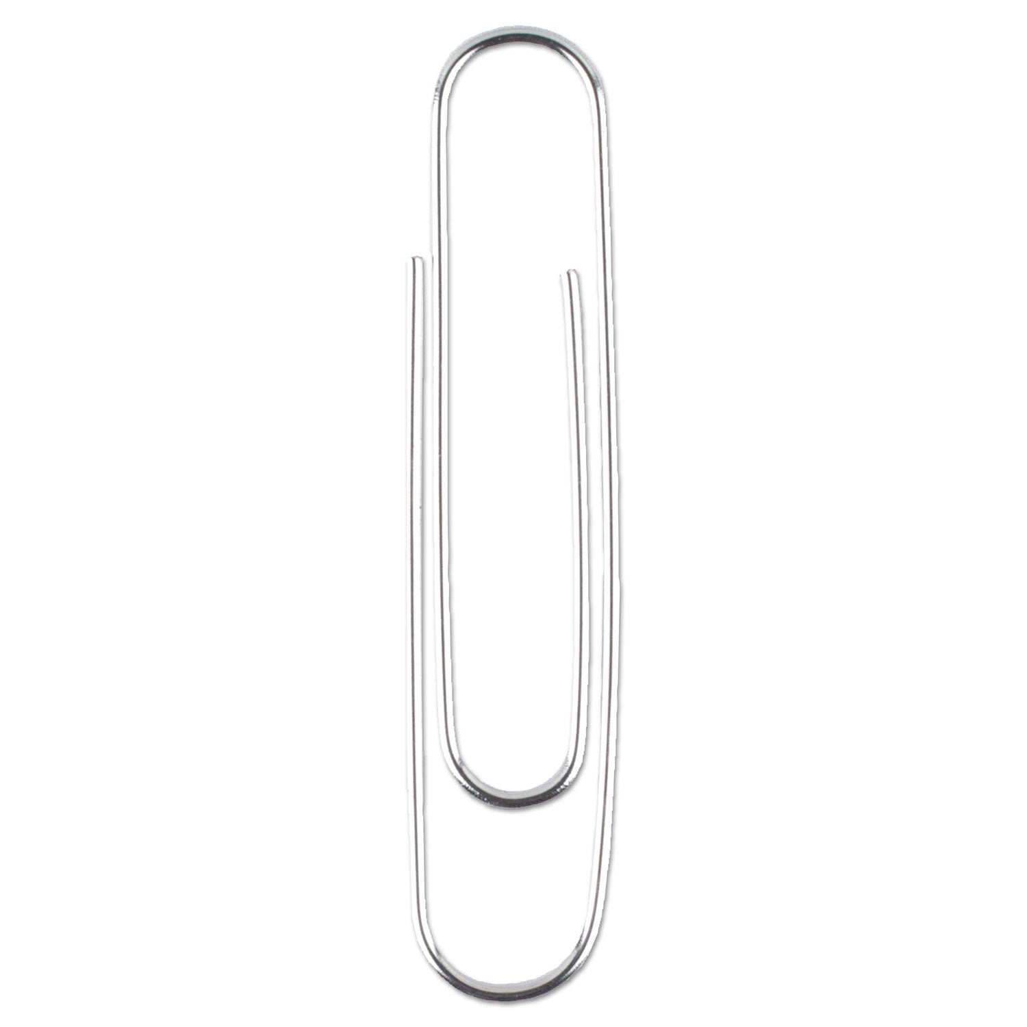 ACCO Premium Heavy Gauge Wire Paper Clips - Jumbo Smooth Silver Clips (100/Box, 10 Boxes/Pack) for Office, School, and Document Organization