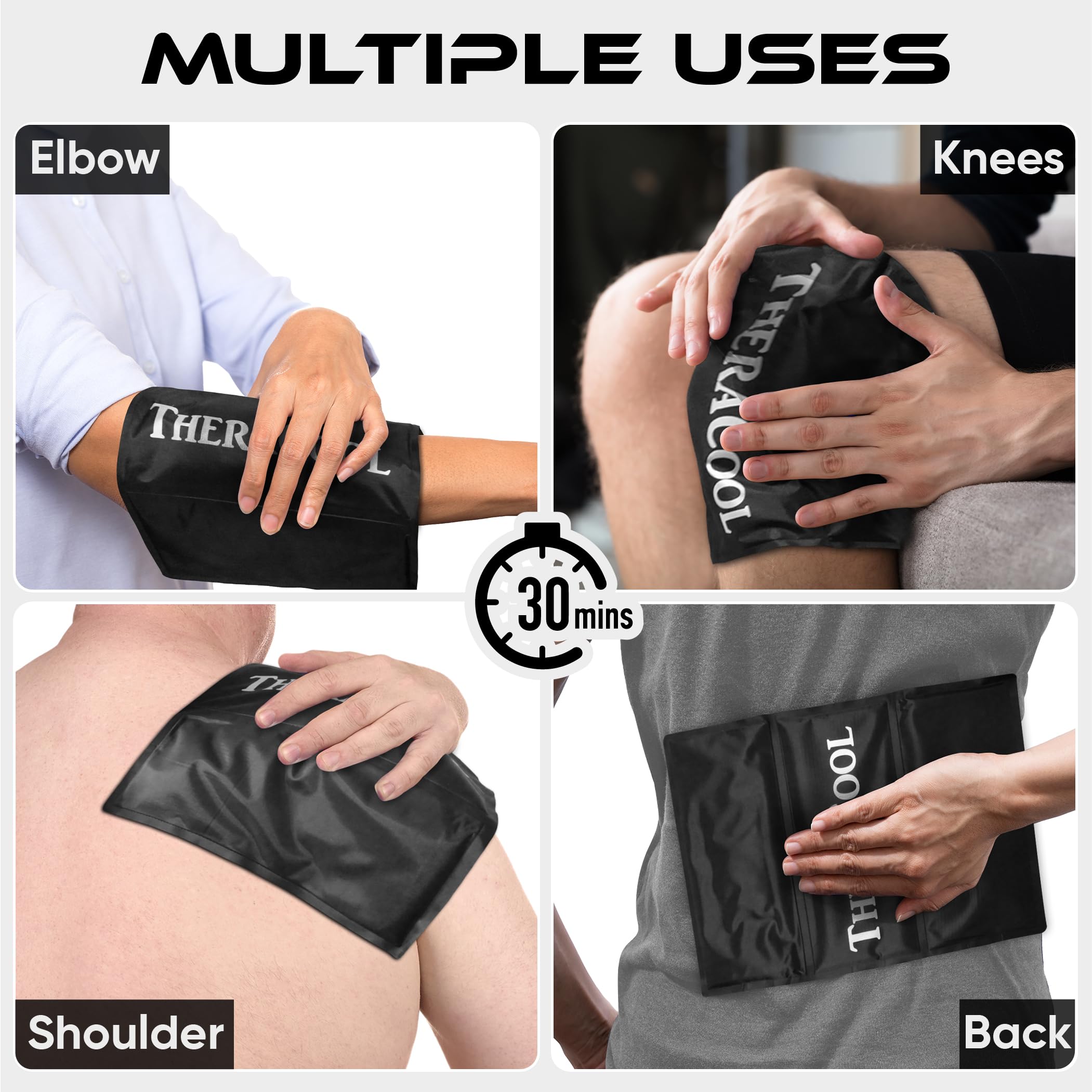 Large Reusable Gel Ice Pack for Injuries - 15