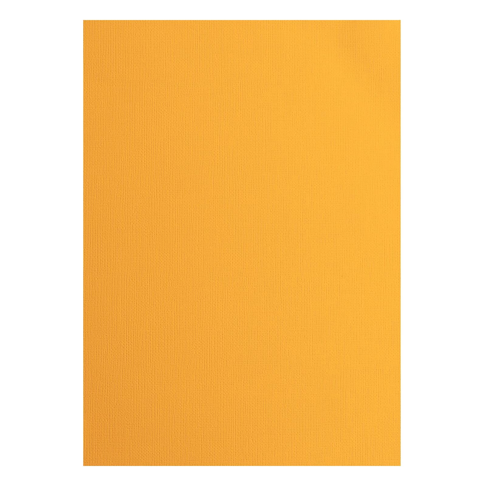 Vaessen Creative Florence Textured Cardstock - Grapefruit Yellow, 216gsm, 10 Sheets, A4 Size for Scrapbooking, Card Making, Die Cutting & Paper Crafts - Perfect for DIY Projects, Wedding Invitations & Home Decor