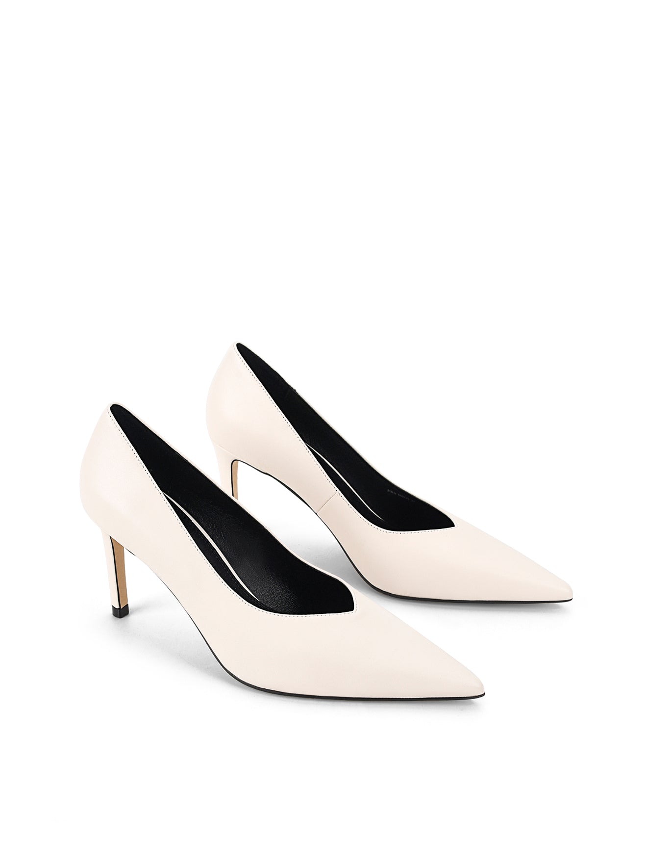 Zulu Full Pumps - Chalk White Leather Women's Shoes | Comfortable & Stylish for Work, Parties & Everyday Wear