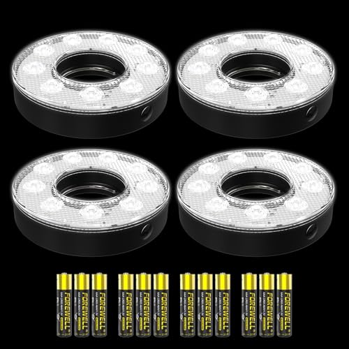 Battery Powered- CoolWhite- O Shape- 4Pack
