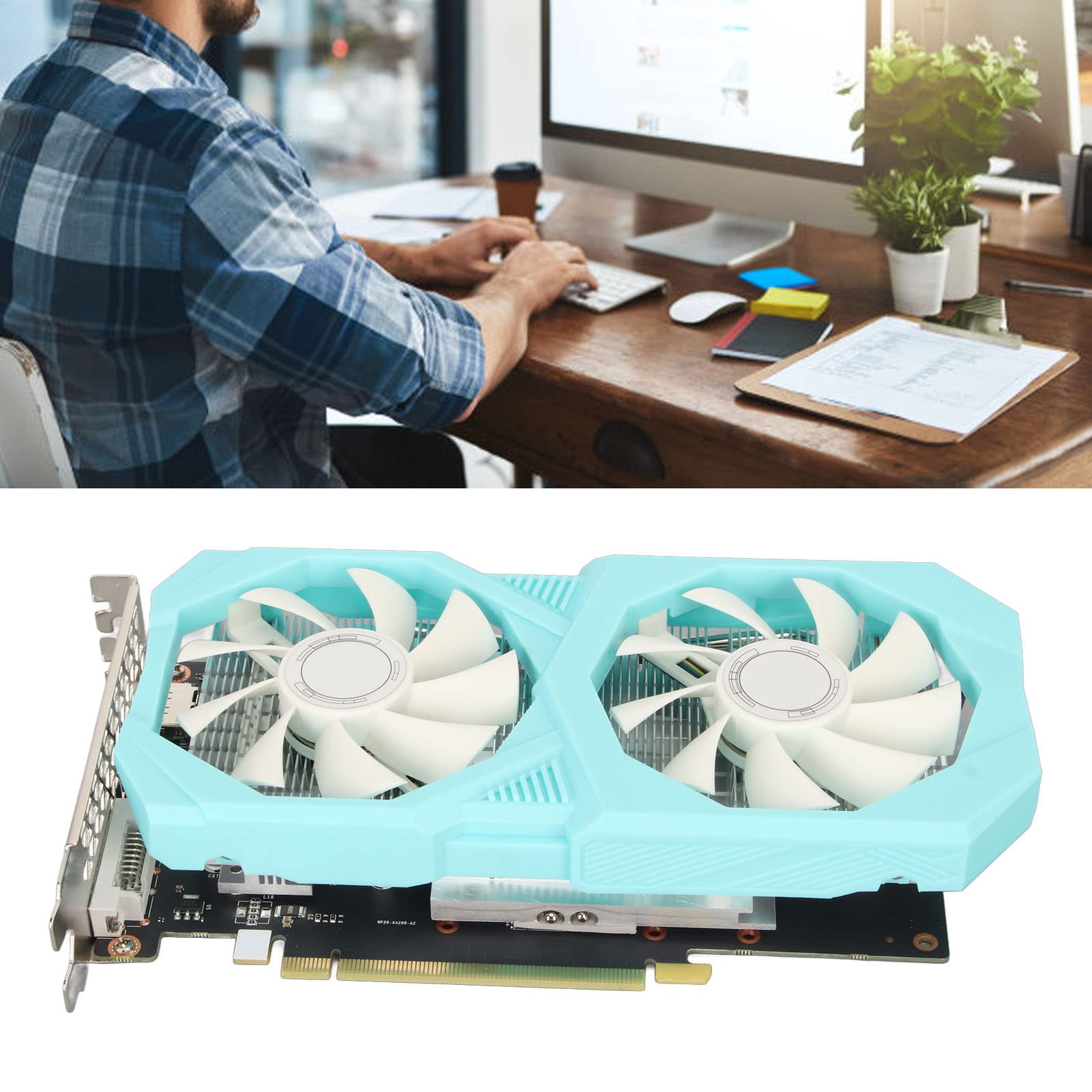 Best Gaming Graphics Card for PC - 8Pin Power, GDDR6 192bit 6GB Desktop GPU | High Performance for 4K Gaming, Video Editing & Crypto Mining