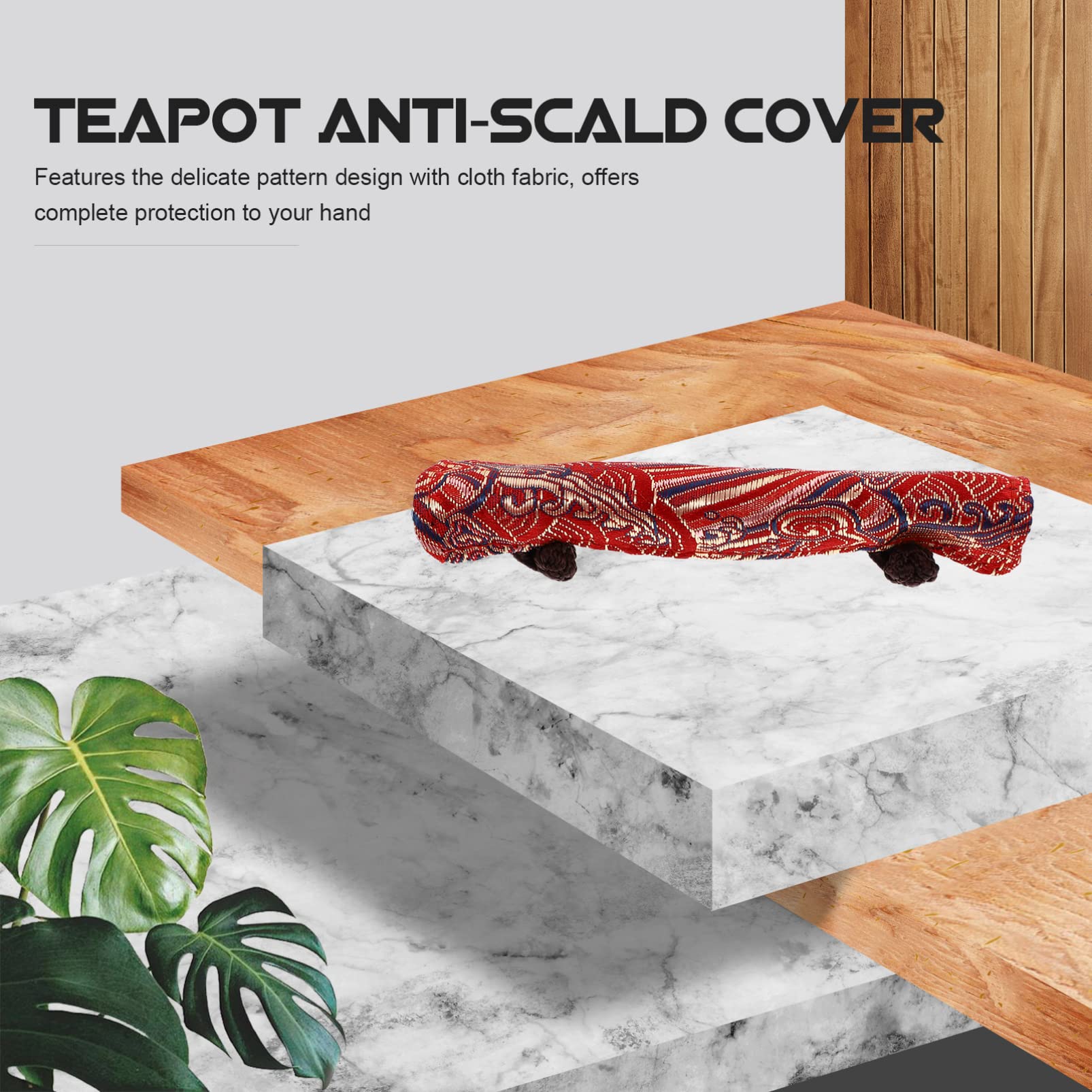 FAVOMOTO Anti-Scald Teapot Handle Cover - Heat Resistant Kitchen Gloves for Cooking & Tea Making
