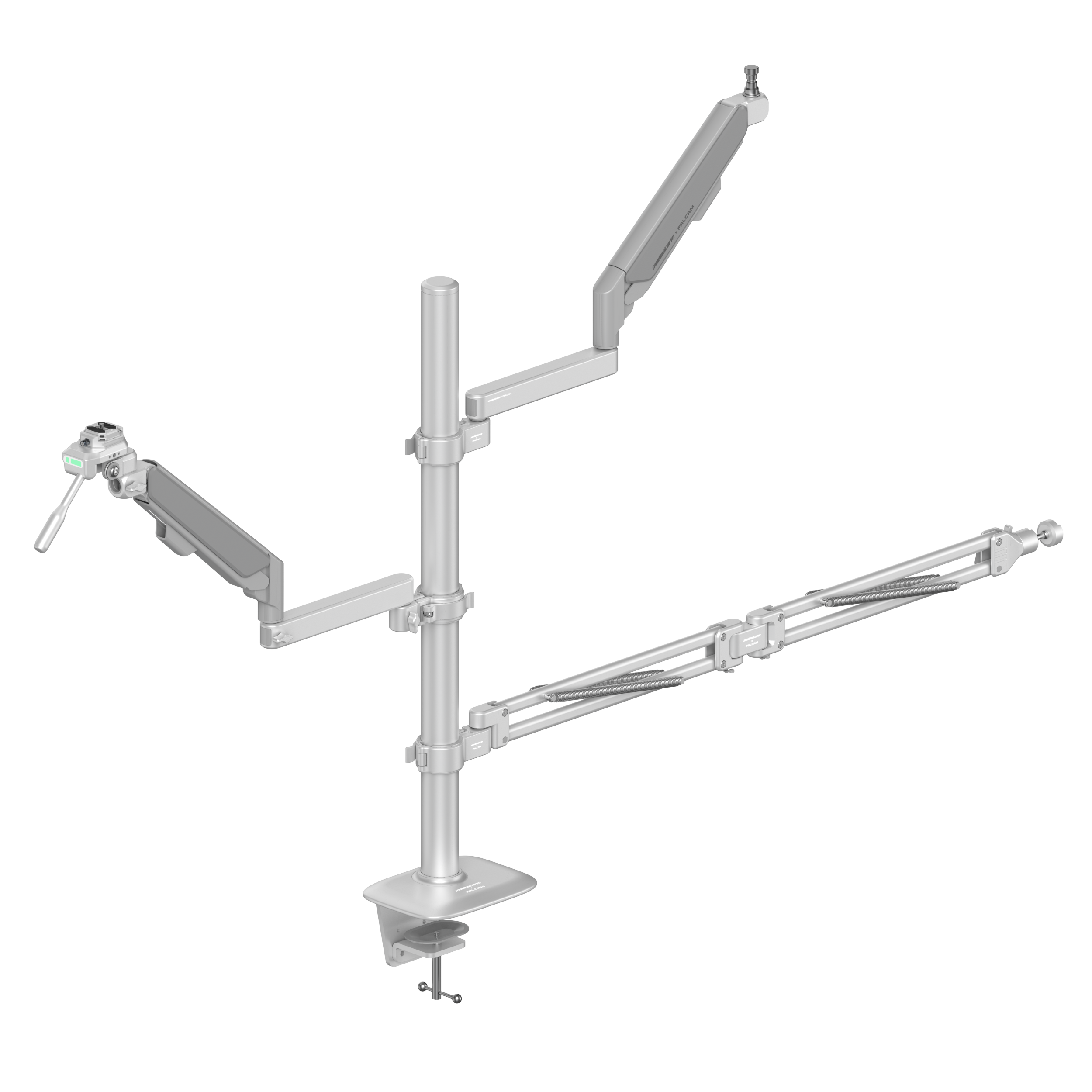 GEARTREE Standard Desk Mount Kit with 3 Adjustable Spider Arms (2815) - Perfect for Multi-Monitor Setup, Gaming & Office Workstations